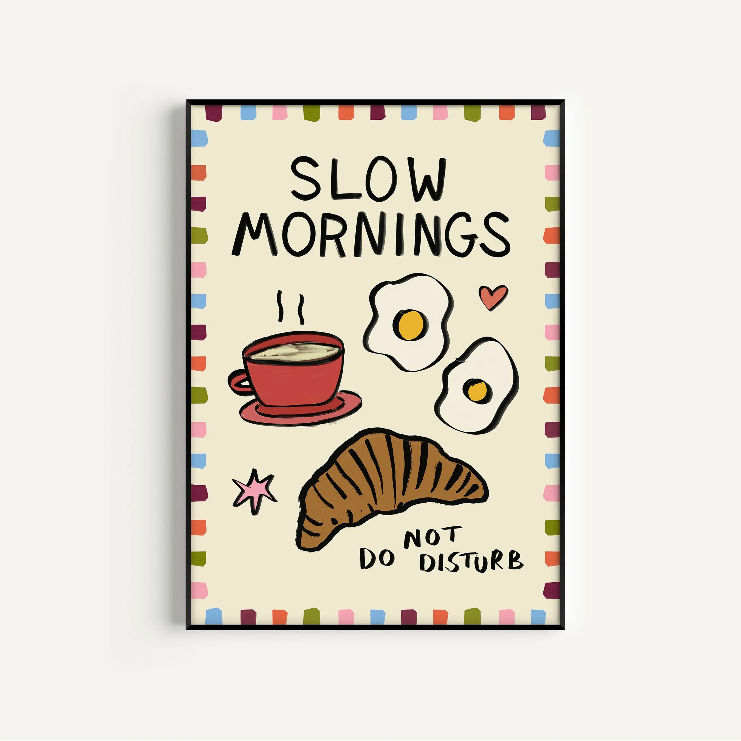 Slow Mornings Breakfast Print
