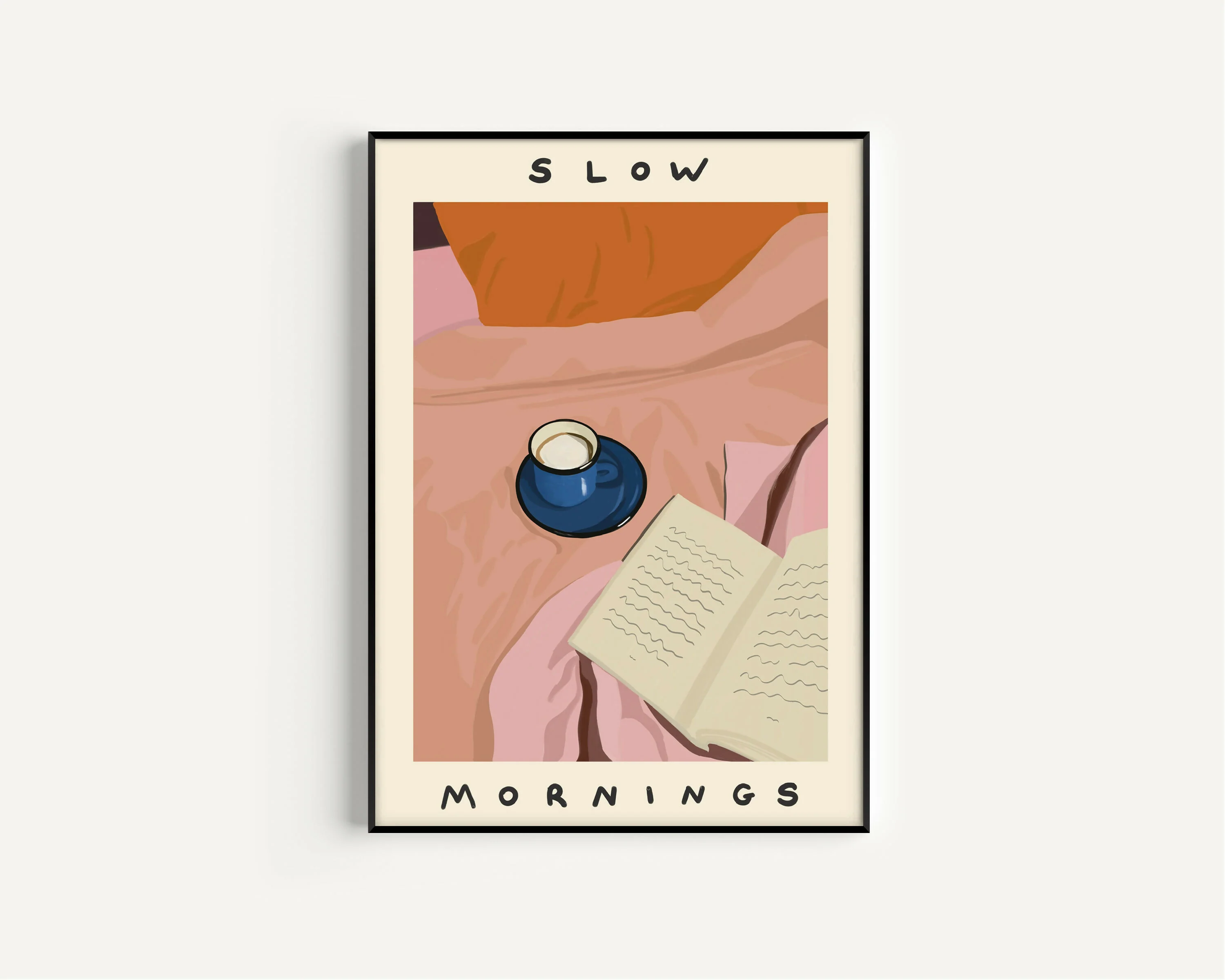 Slow Mornings, Painted Illustration Print - Image 2
