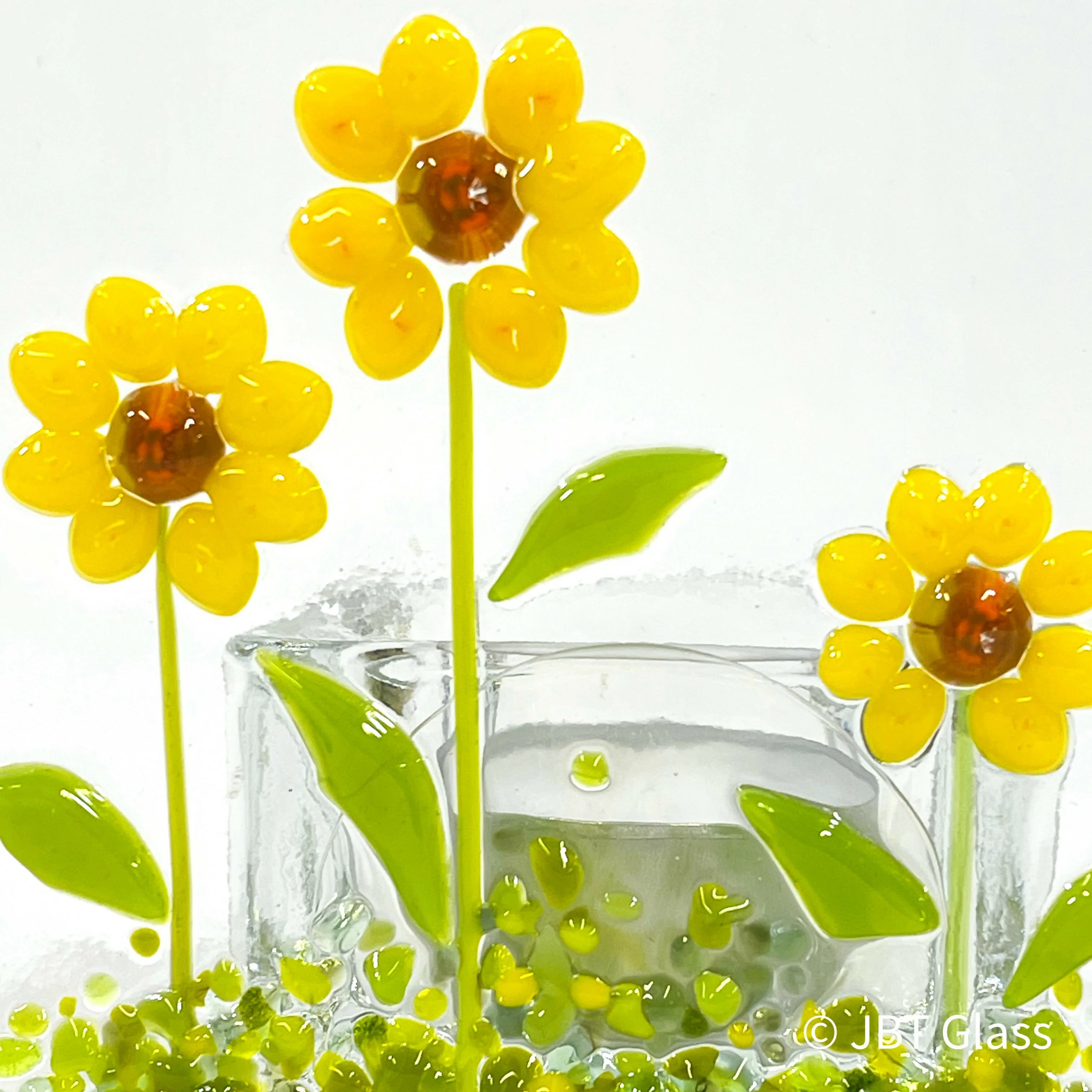 Small 3 Sunflower Tea Light - Image 4