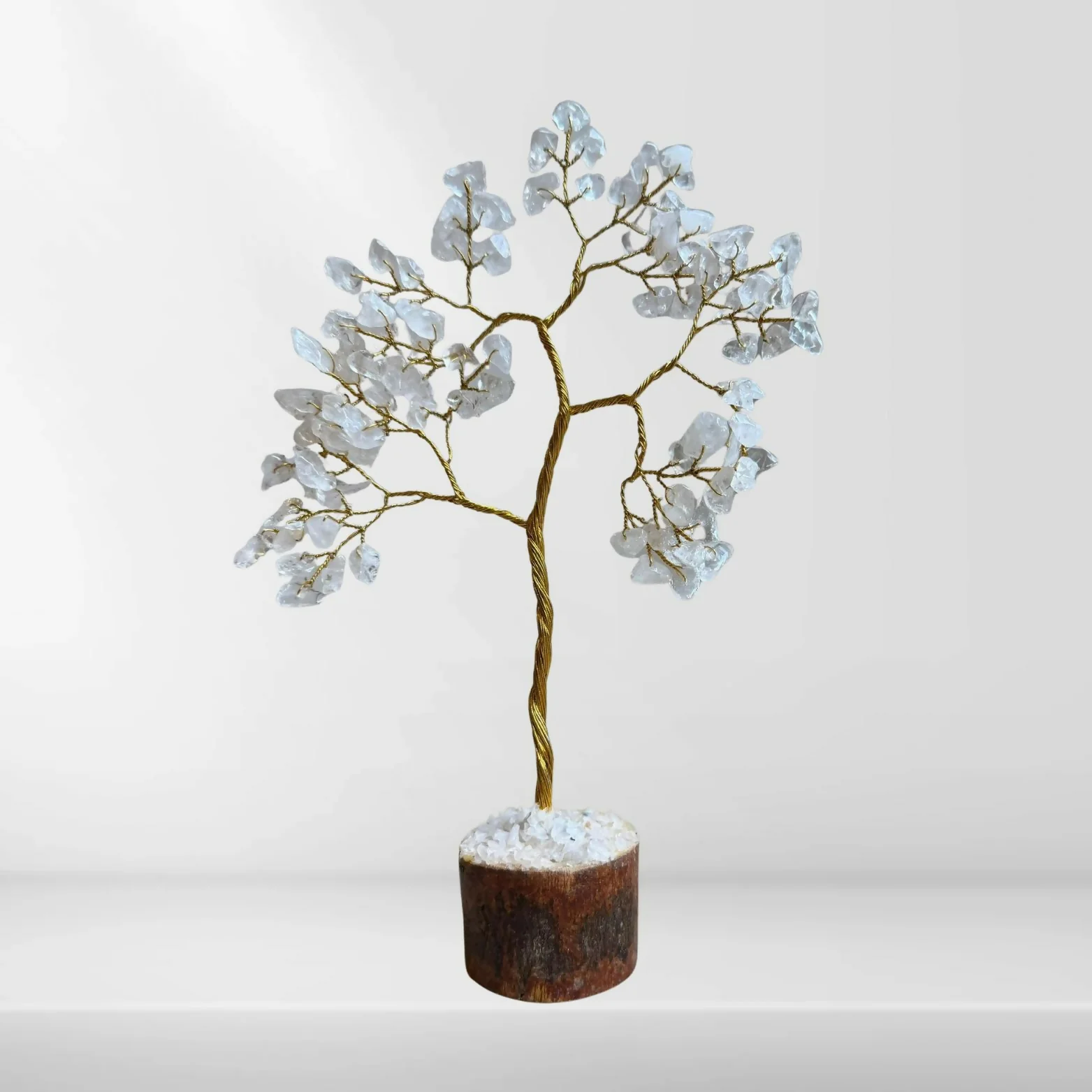 Small Clear Quartz Crystal Tree (100 Chips)