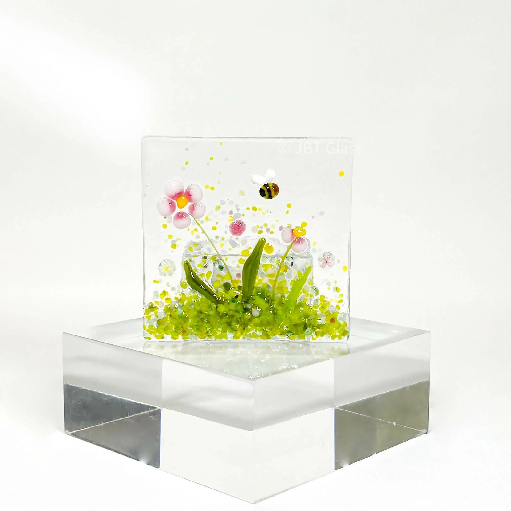 Small Pink Flower Tea Light