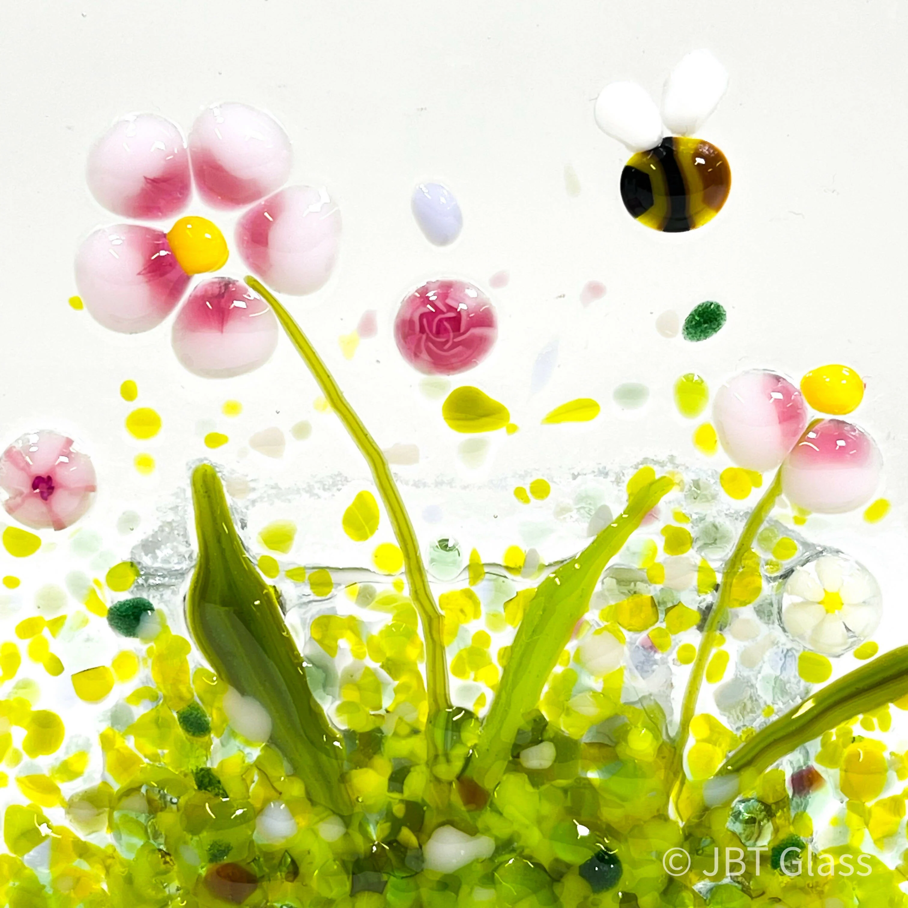 Small Pink Flower Tea Light - Image 4