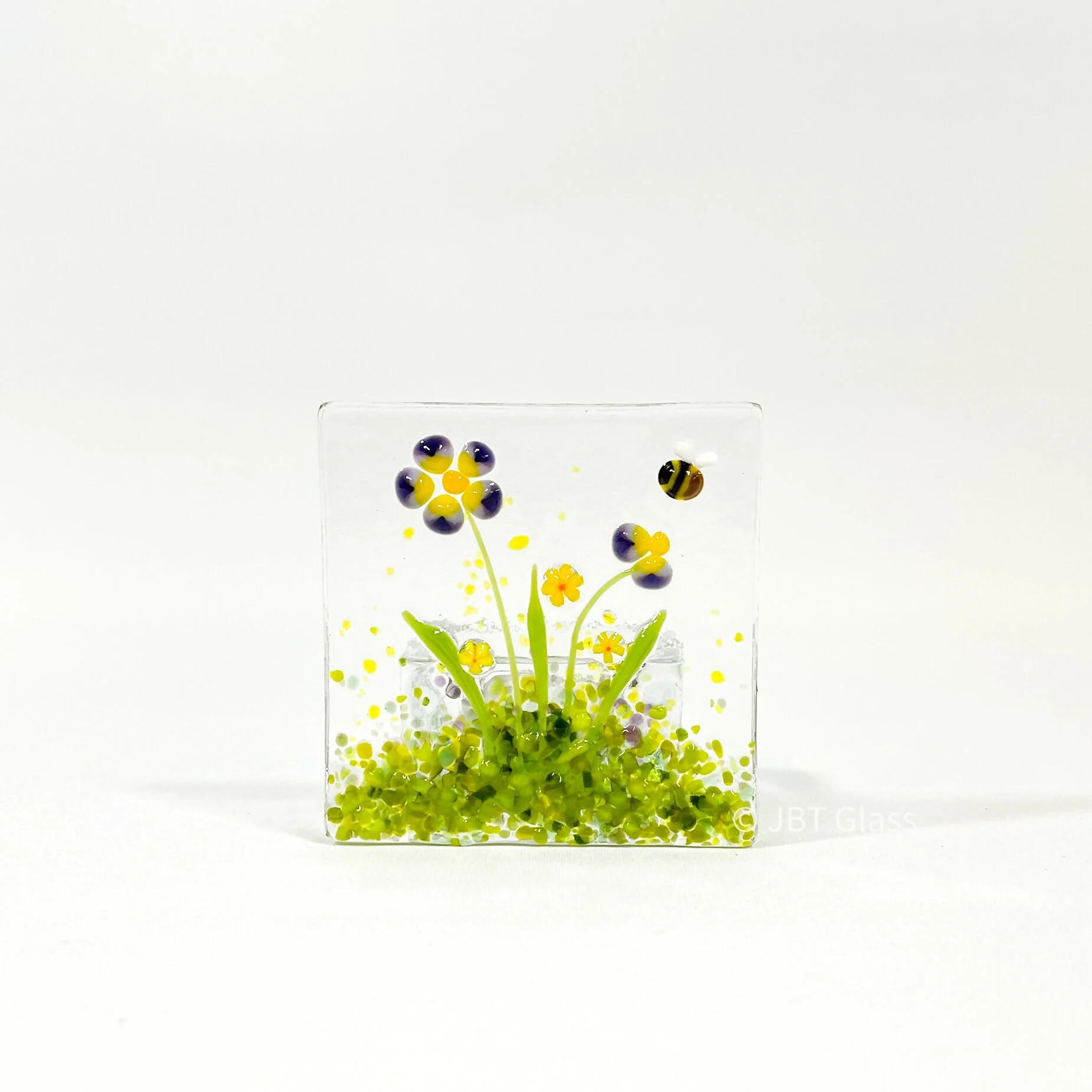 Small Purple Flower Tea Light - Image 2