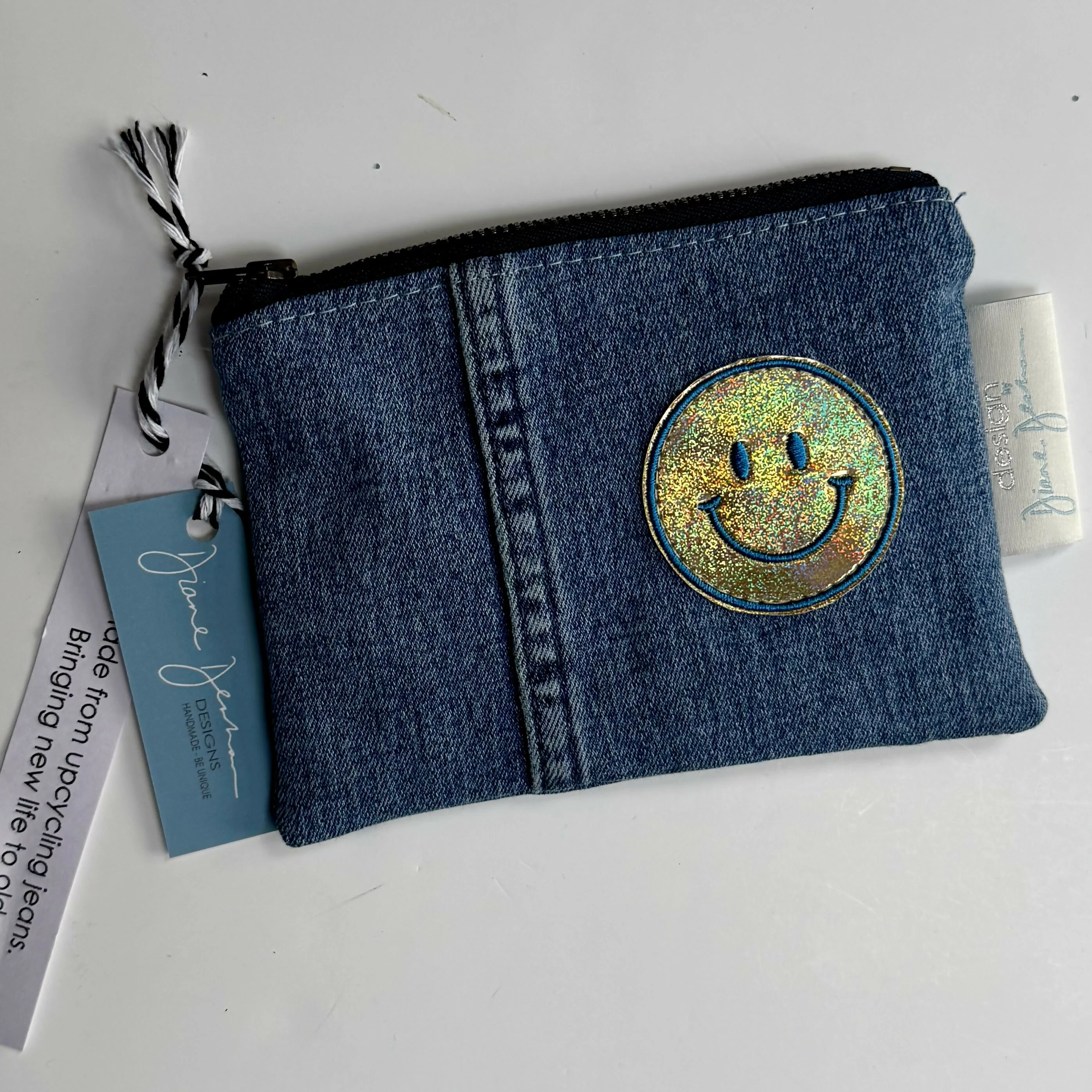 Smiley Face Upcycled Purse - Image 3