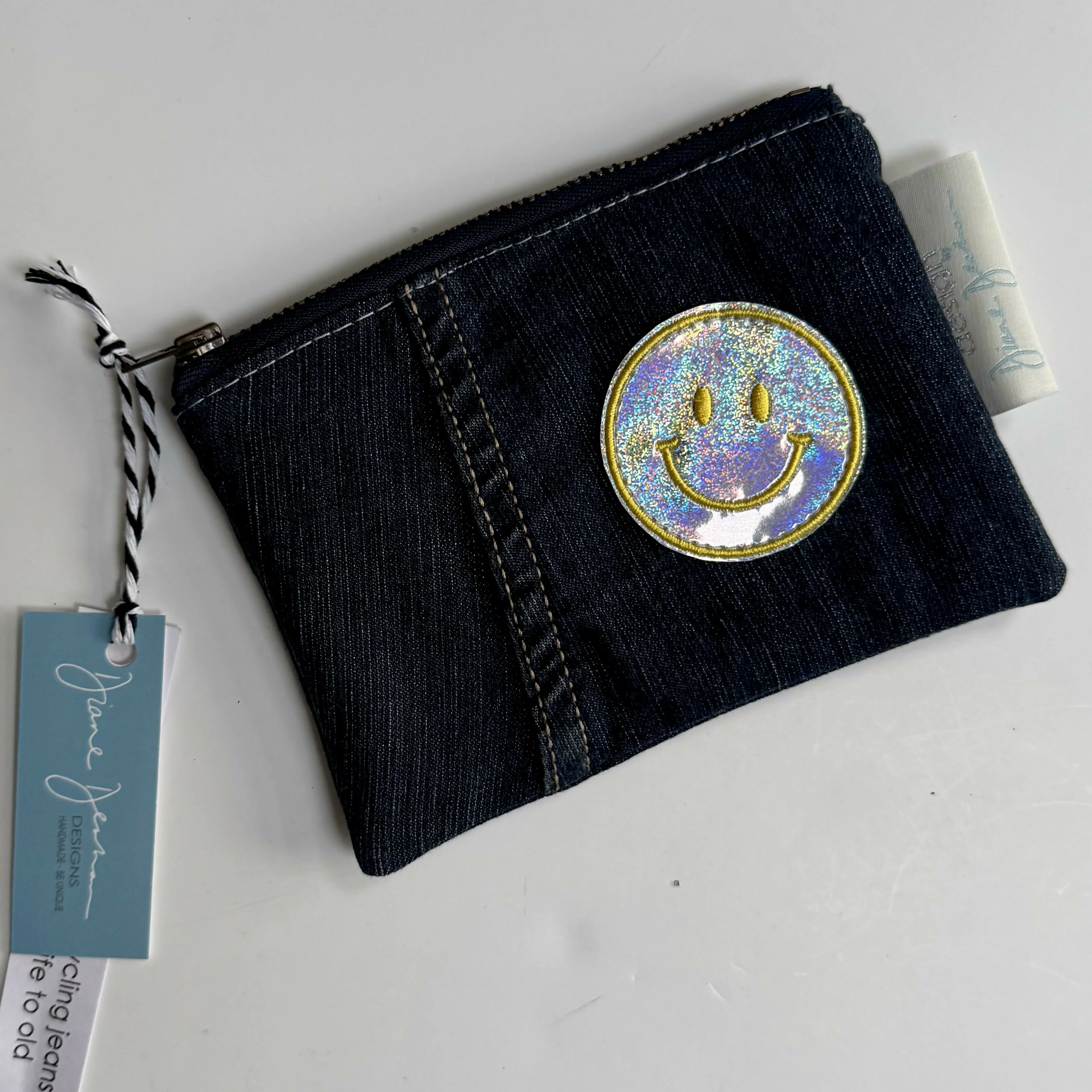 Smiley Face Upcycled Purse - Image 4