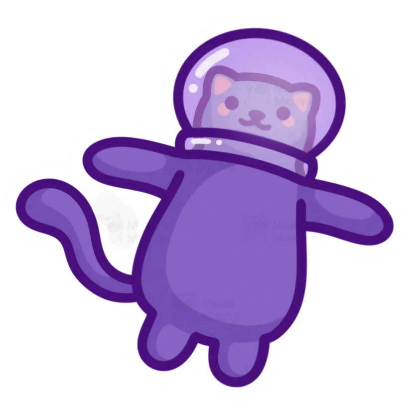 Space Cat Sticker - Astronaut - Image 2