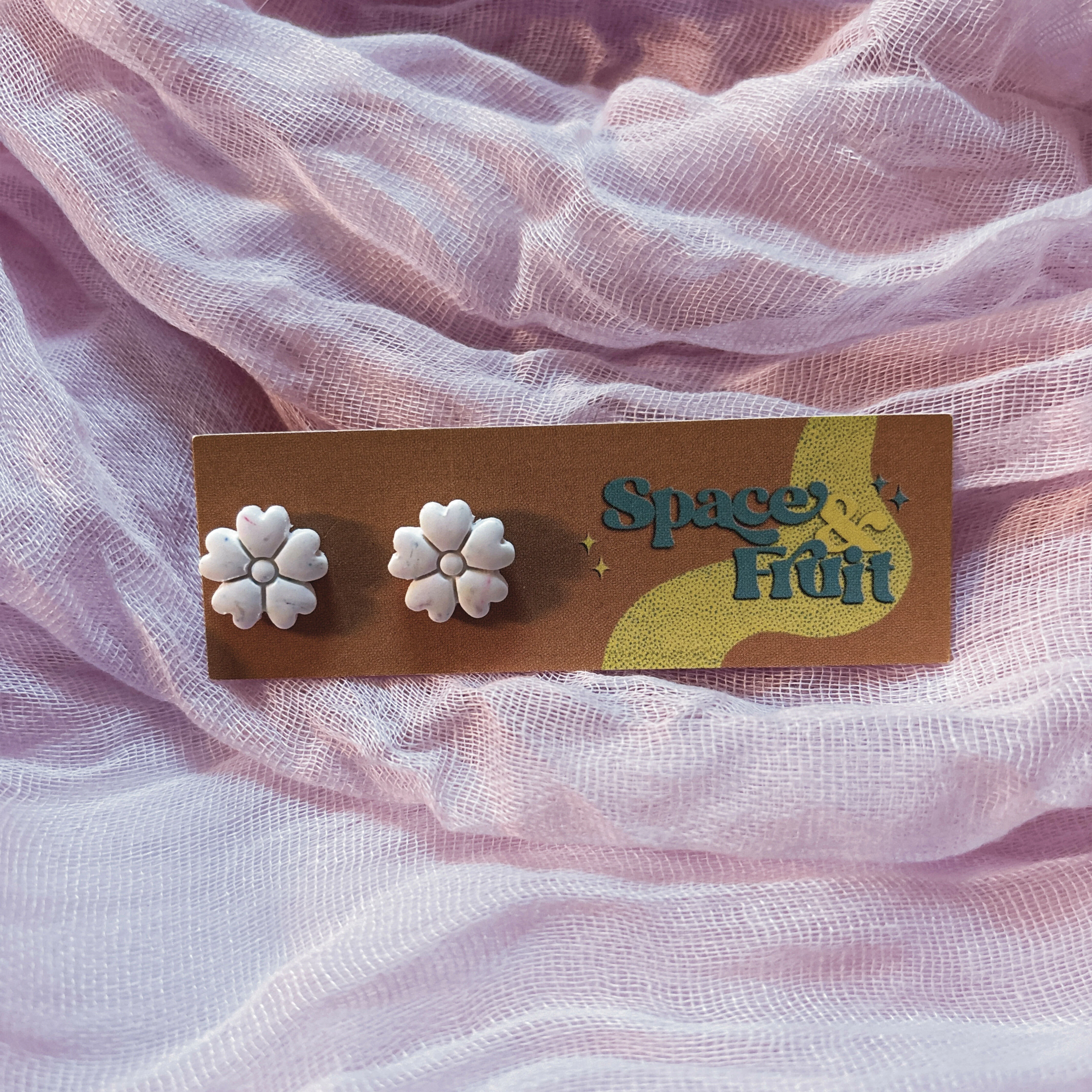 Speckled Nature Polymer Clay Studs - Image 2