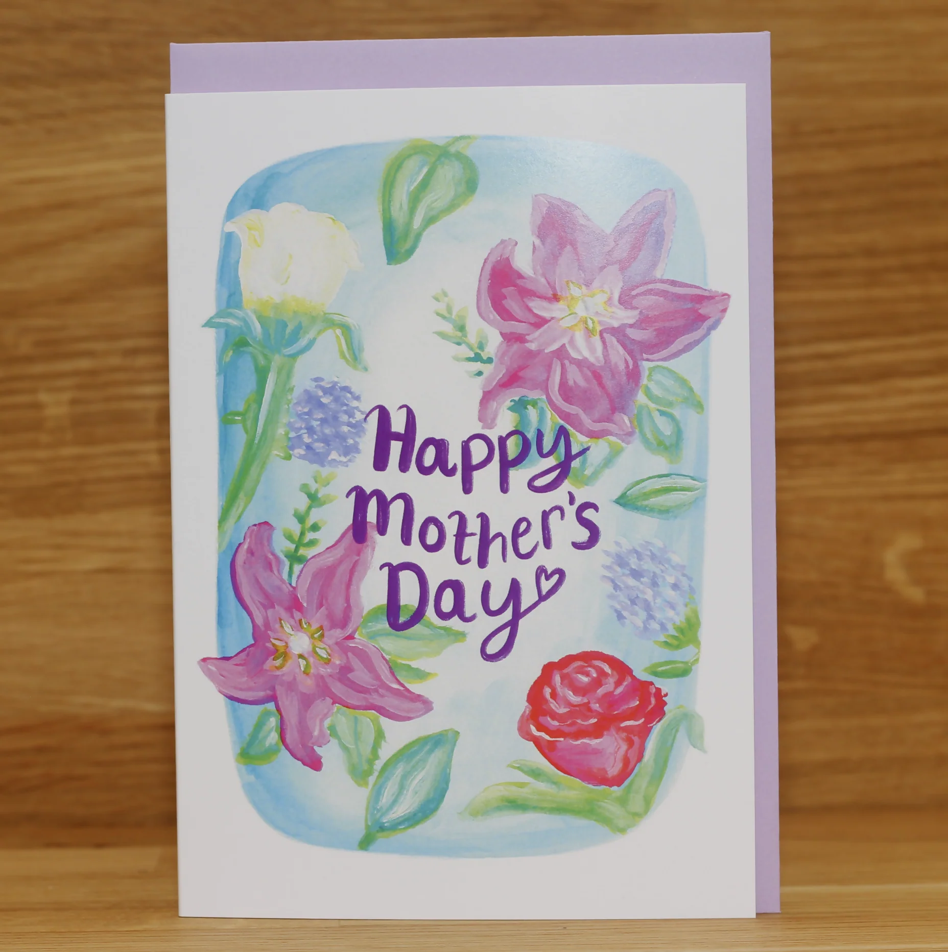 Spring Flowers Bouquet Mother's Day Greeting Card