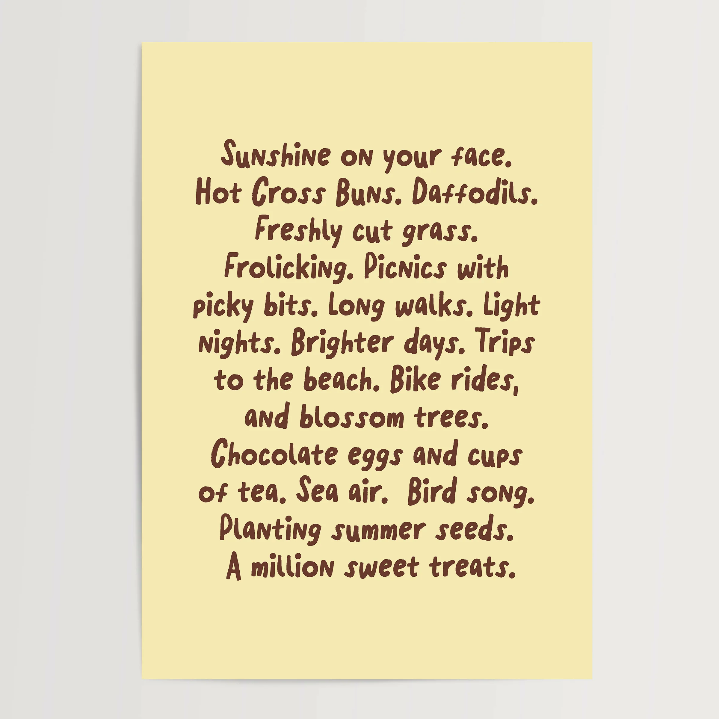 Spring Print in Yellow