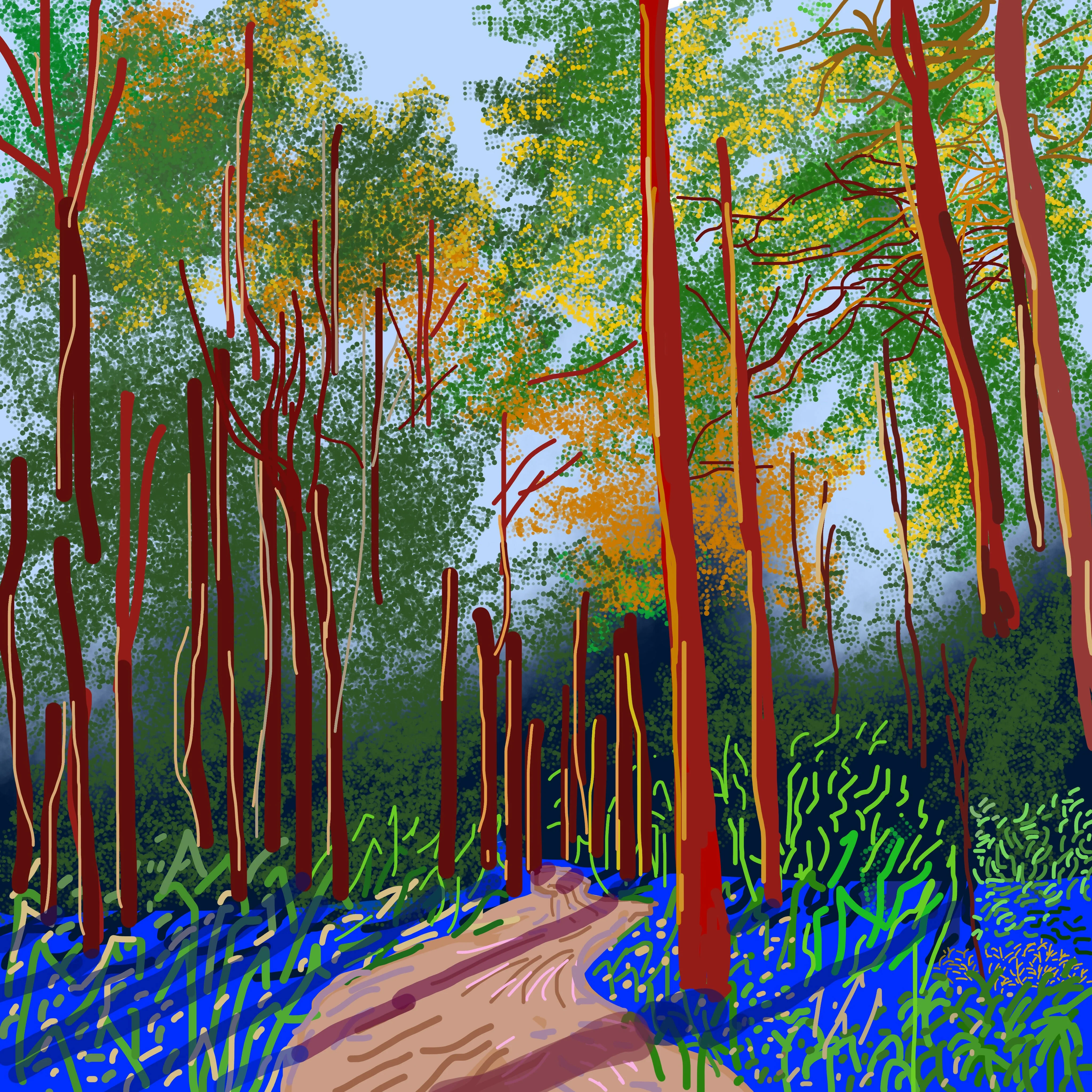 St Ives Estate Bluebells Greetings Card