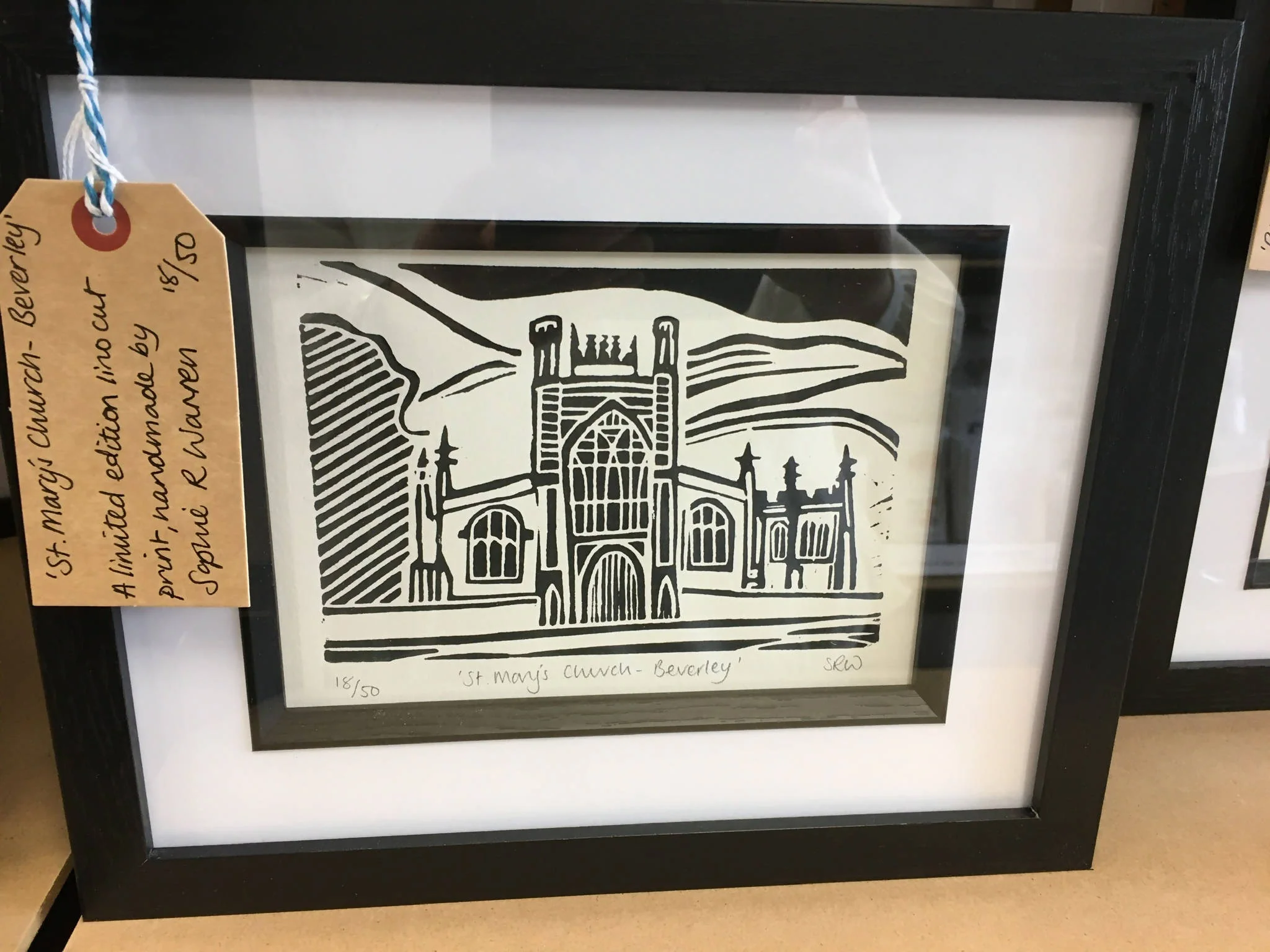 St Mary's Church, Beverley Framed Lino Cut Print - Image 10