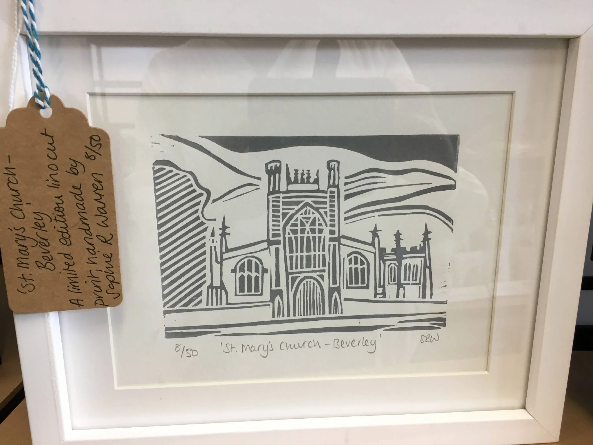 St Mary's Church, Beverley Framed Lino Cut Print - Image 7