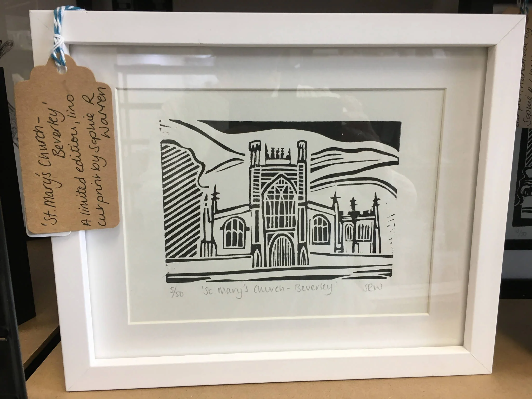 St Mary's Church, Beverley Framed Lino Cut Print - Image 8