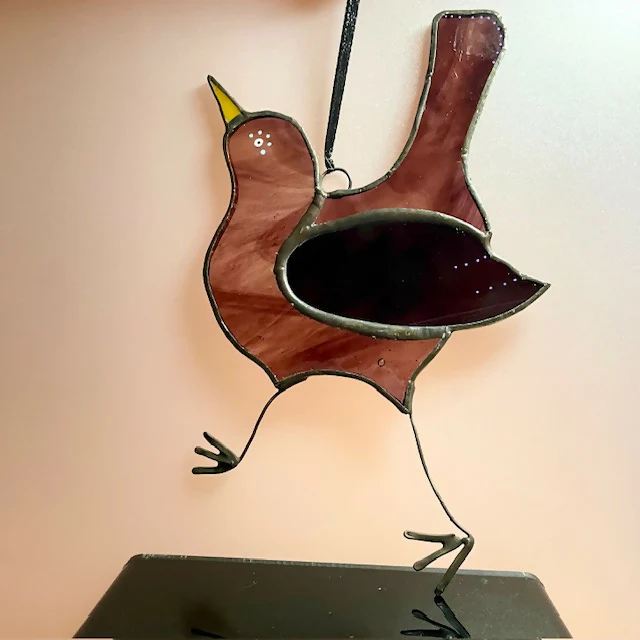 Stained Glass Blackbird