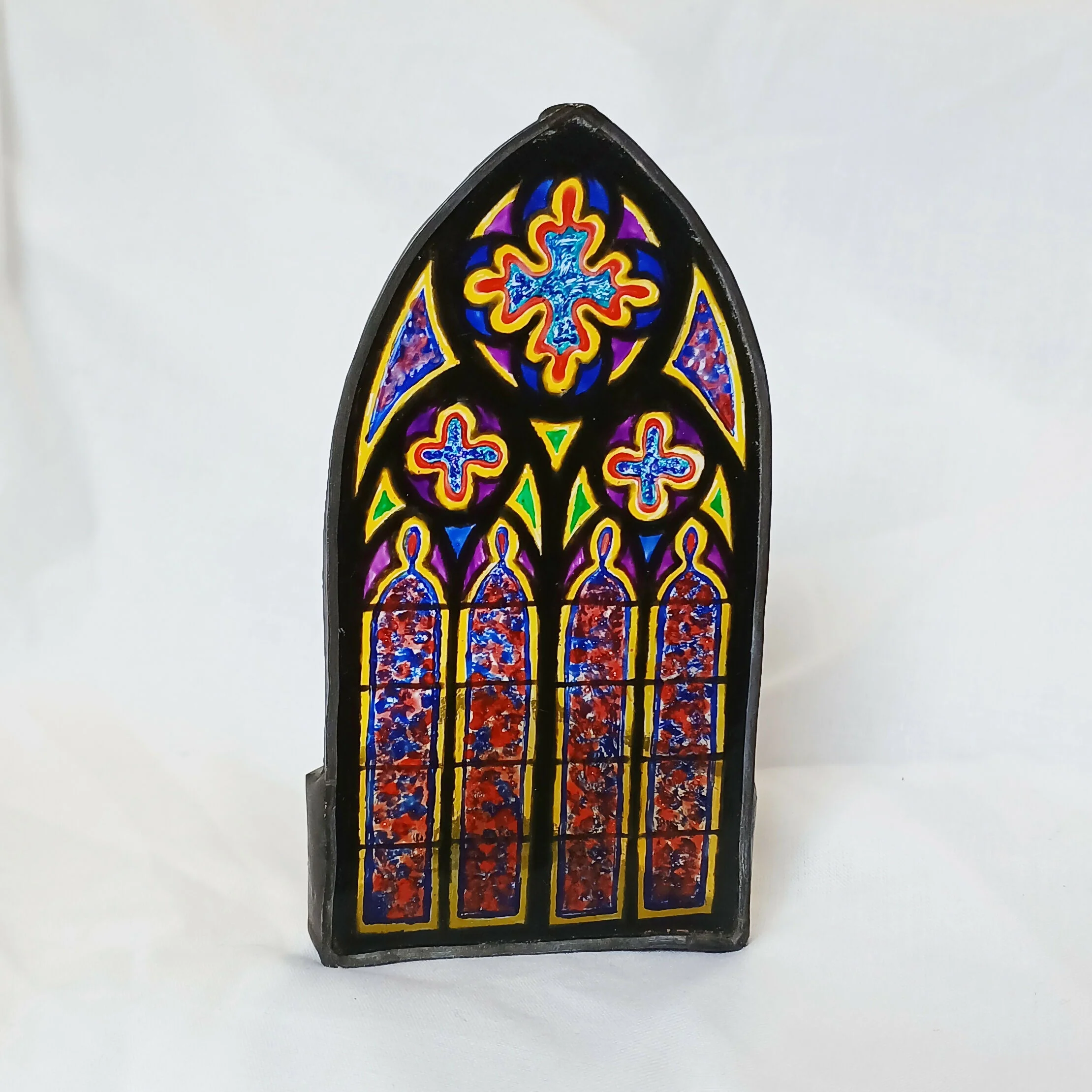 Stained Glass Cathedral Window Tealight - Image 2