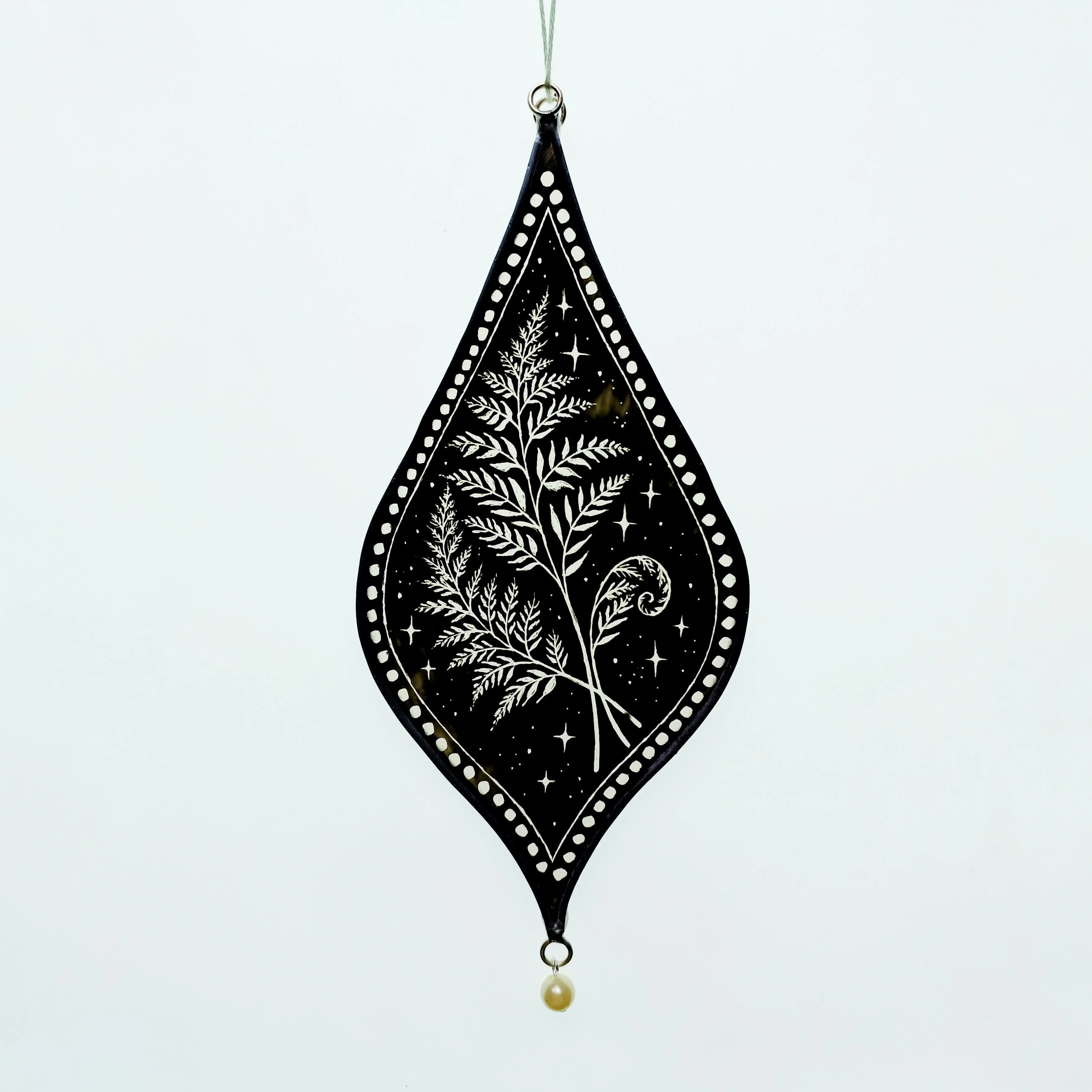Stained Glass Fern Window Hanging - Image 2
