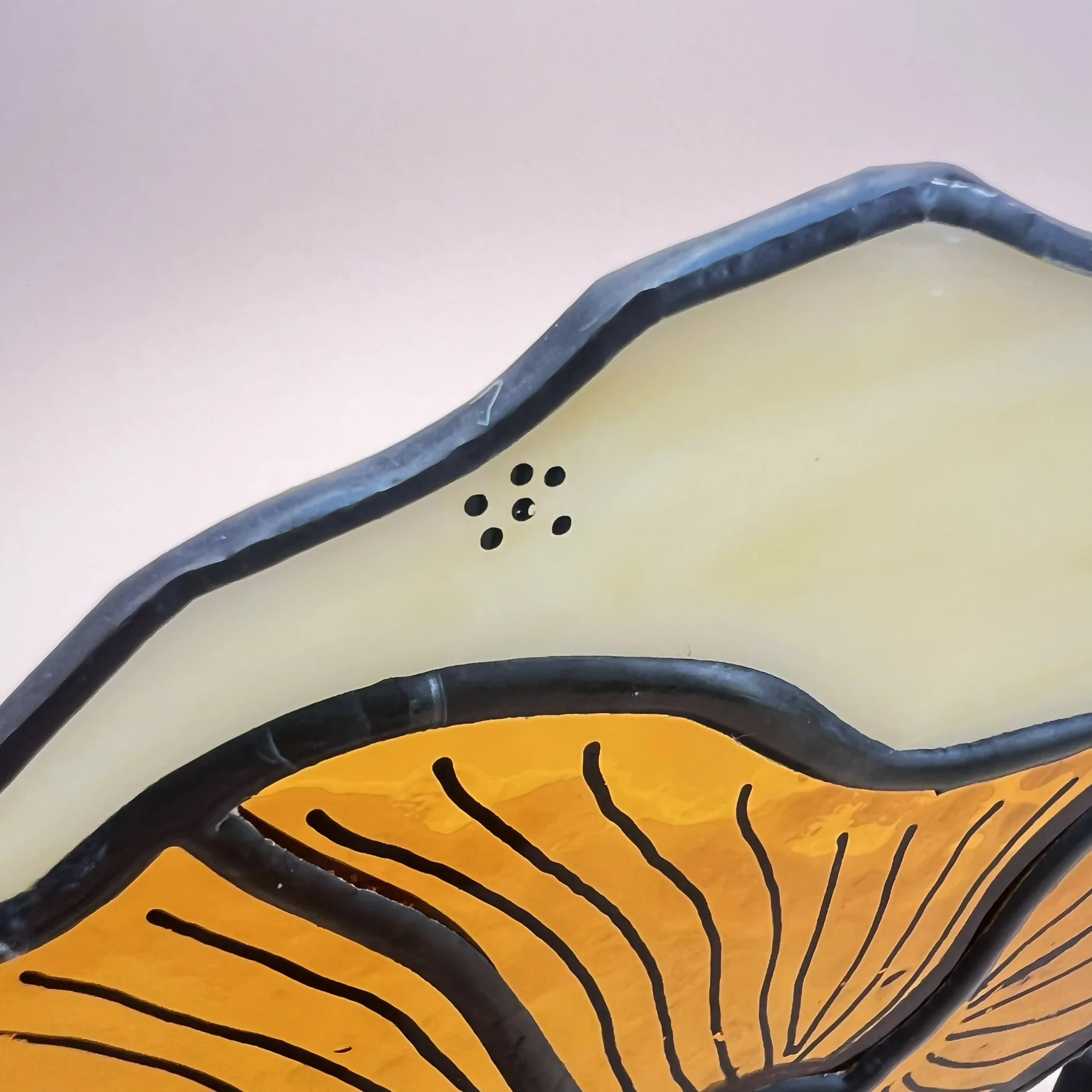 Stained Glass Mushroom on Stand - Image 3