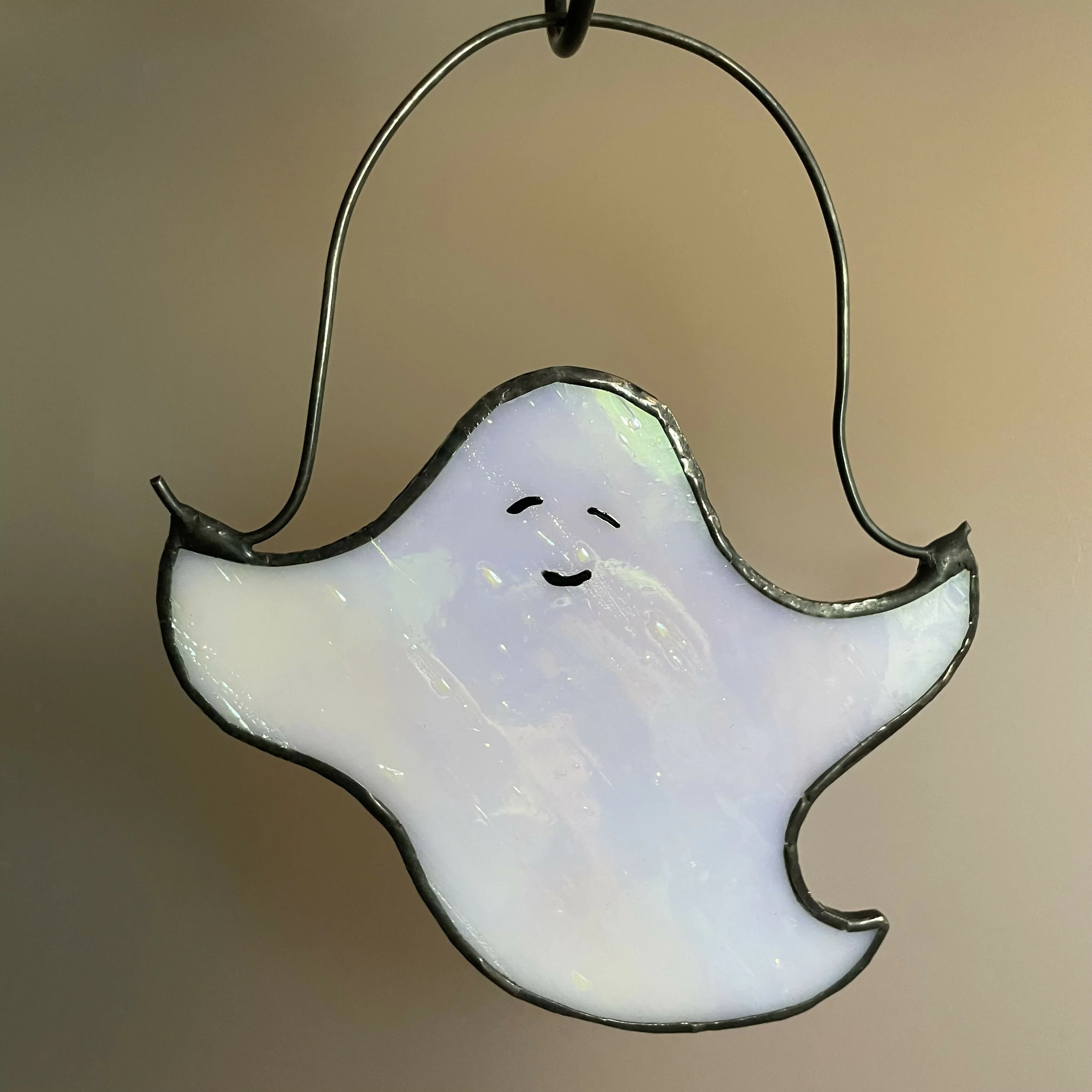 Stained Glass Skipping Ghost