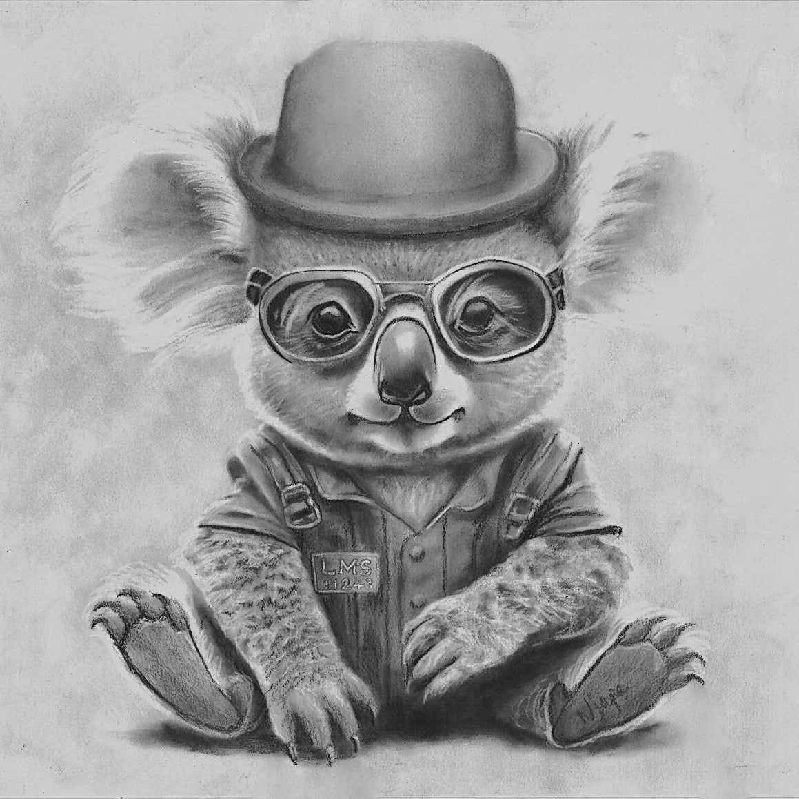 Steampunk Koala Print