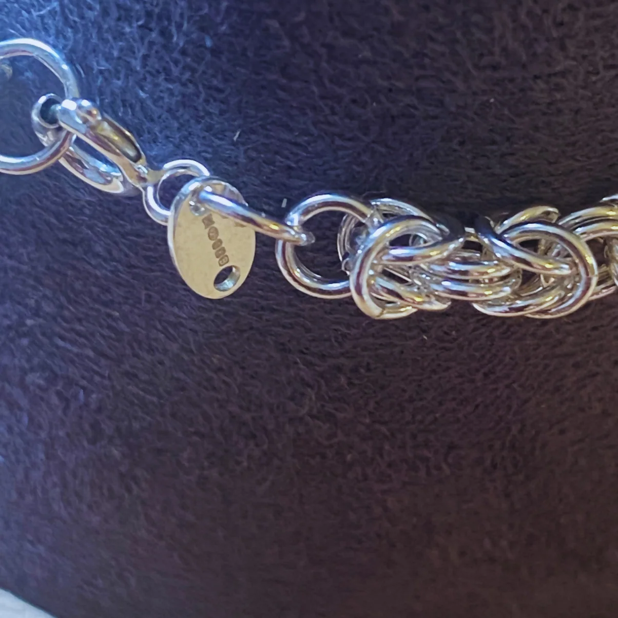 Sterling Silver Byzantine Bracelet - various lengths - Image 3