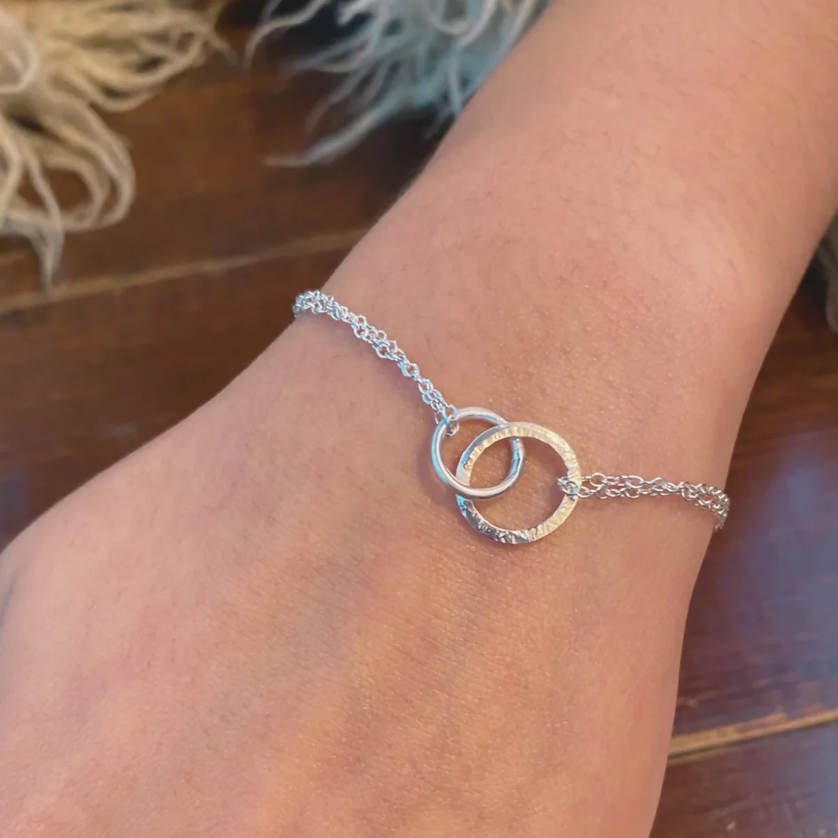 Sterling Silver Unity Circles Bracelet - various styles - Image 3