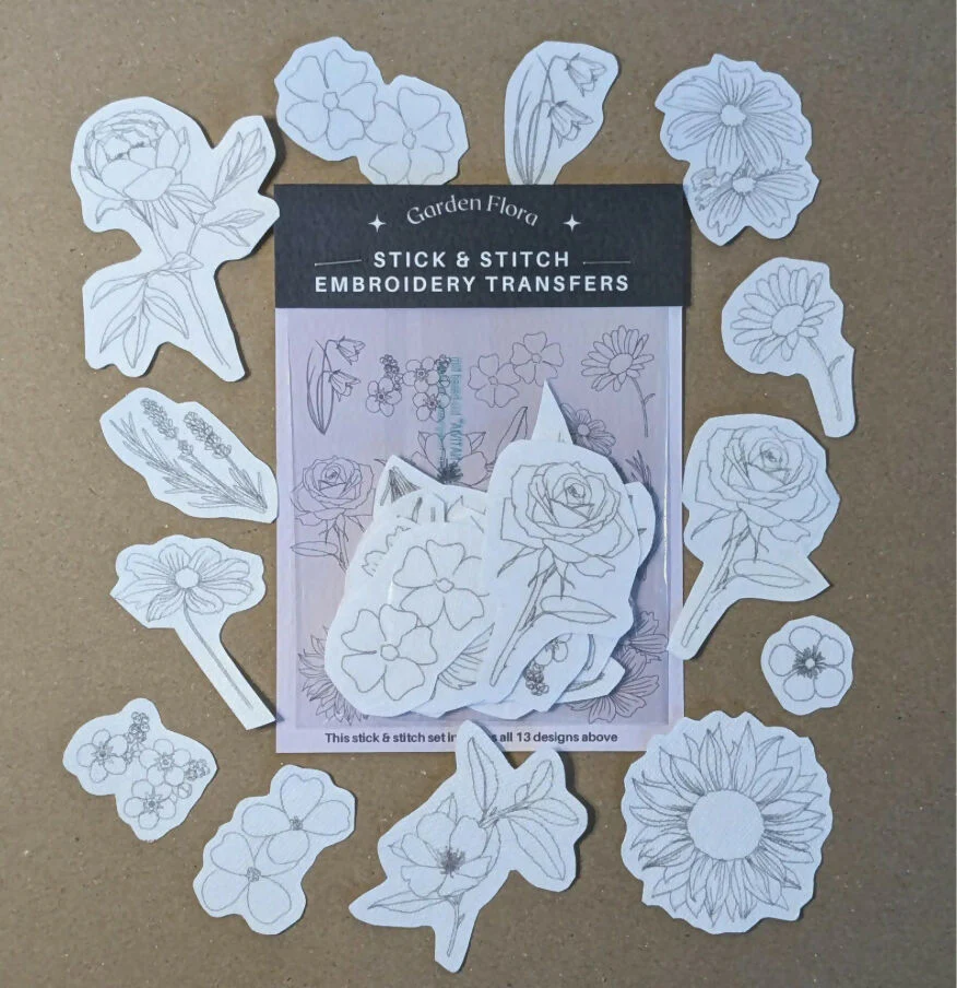 Stick & Stitch Dissolvable Embroidery Designs - Garden Flora
