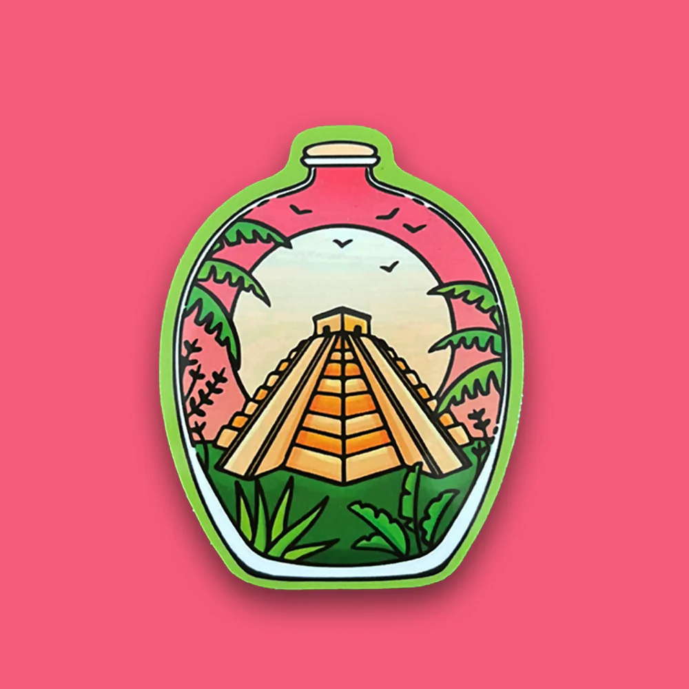 Sticker - Mayan Temple