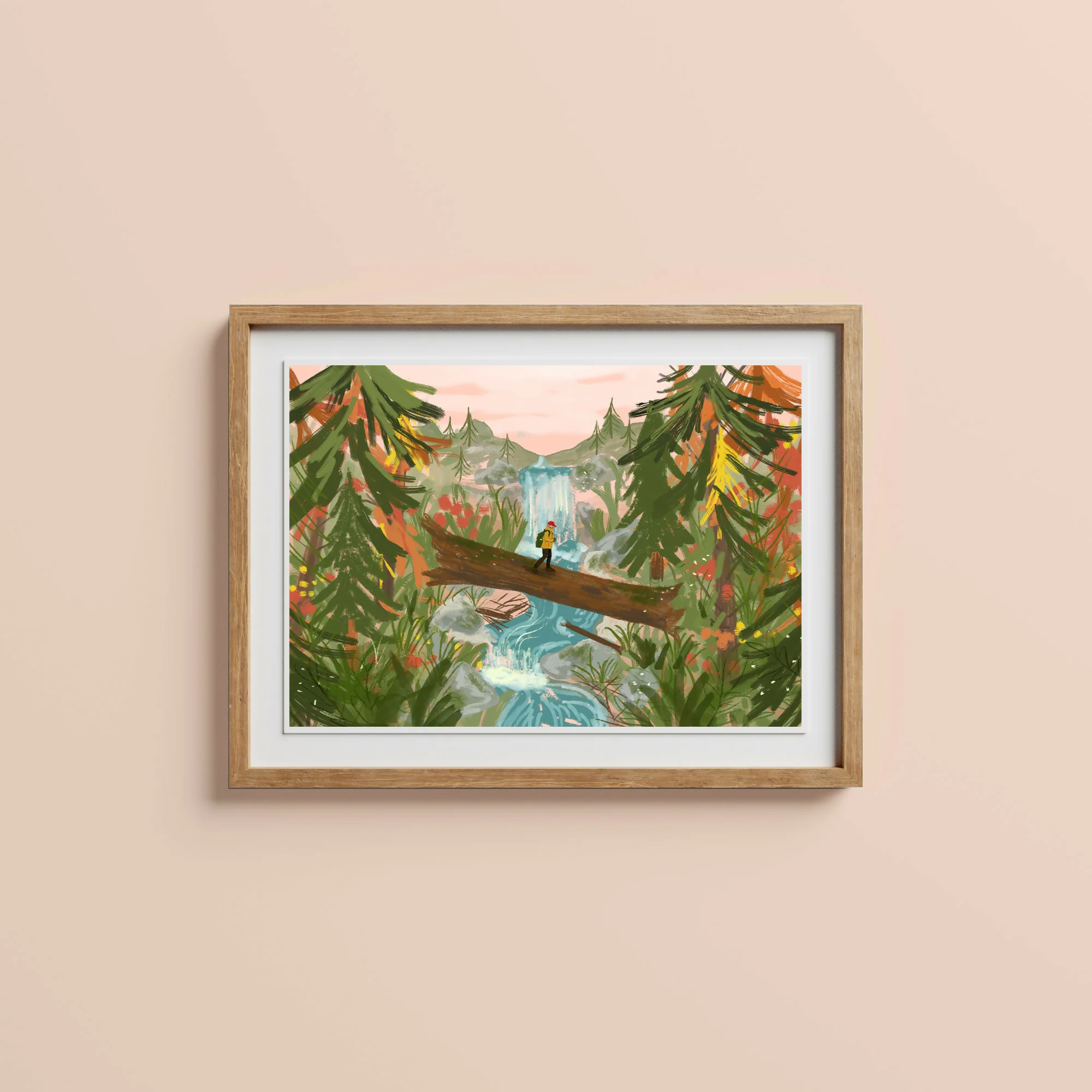 Summer Hiking Art Print