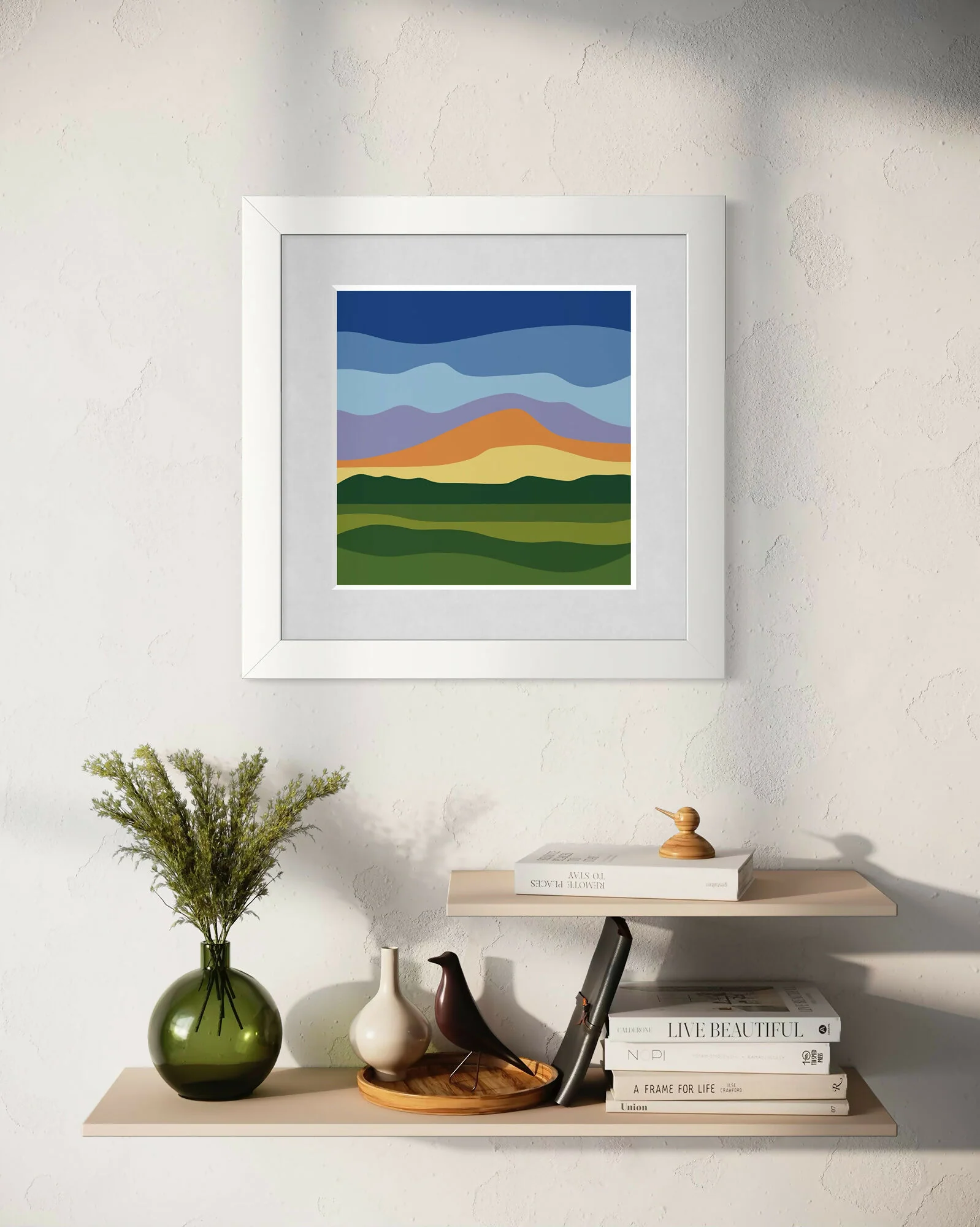 Sunrise Over The Fields 8x8" Print - Image 2