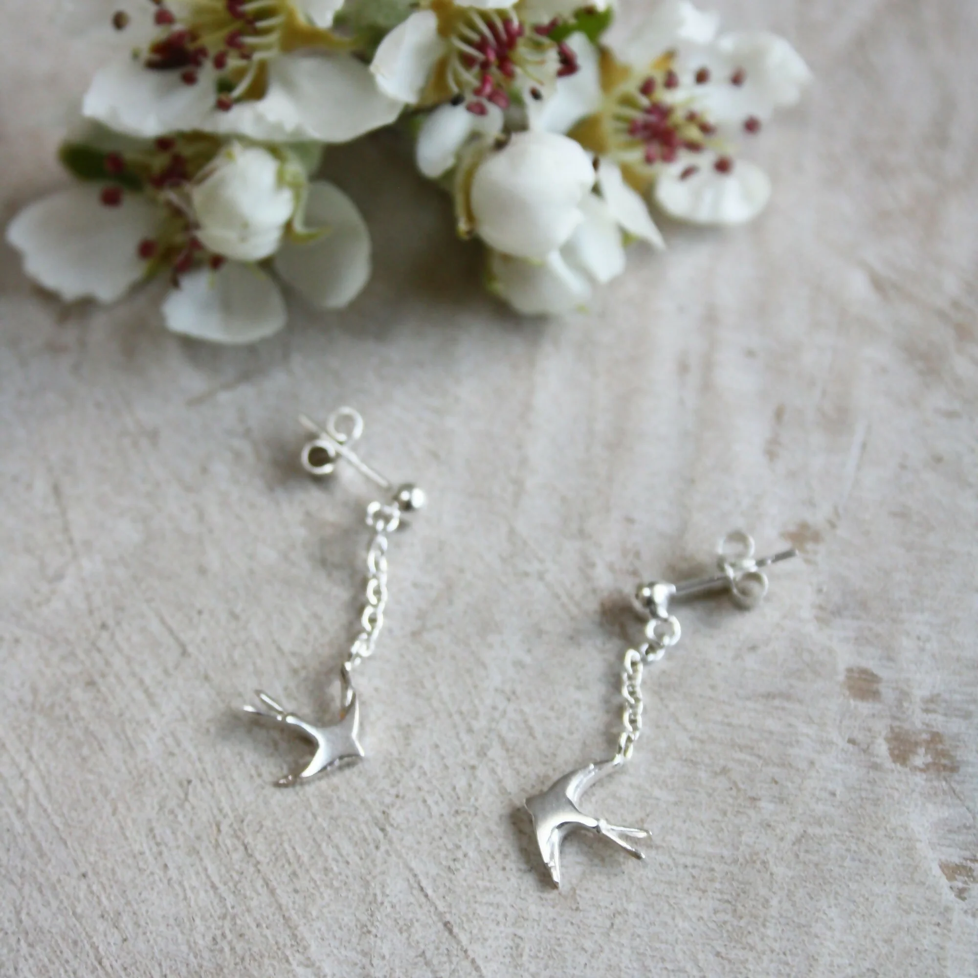 Swallow Drop Earrings