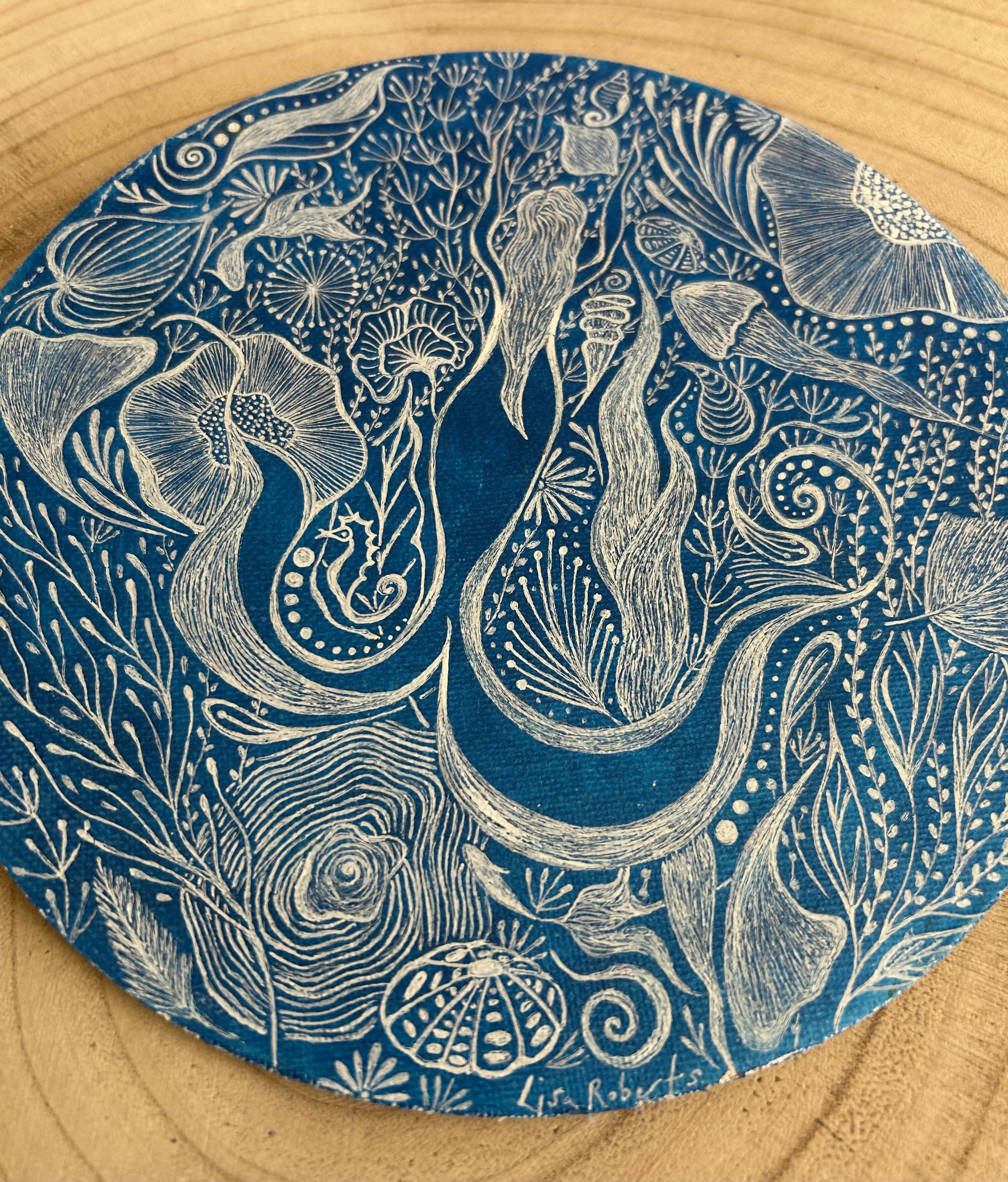SWIMMING WITH MERMAIDS Original Artwork - Image 2