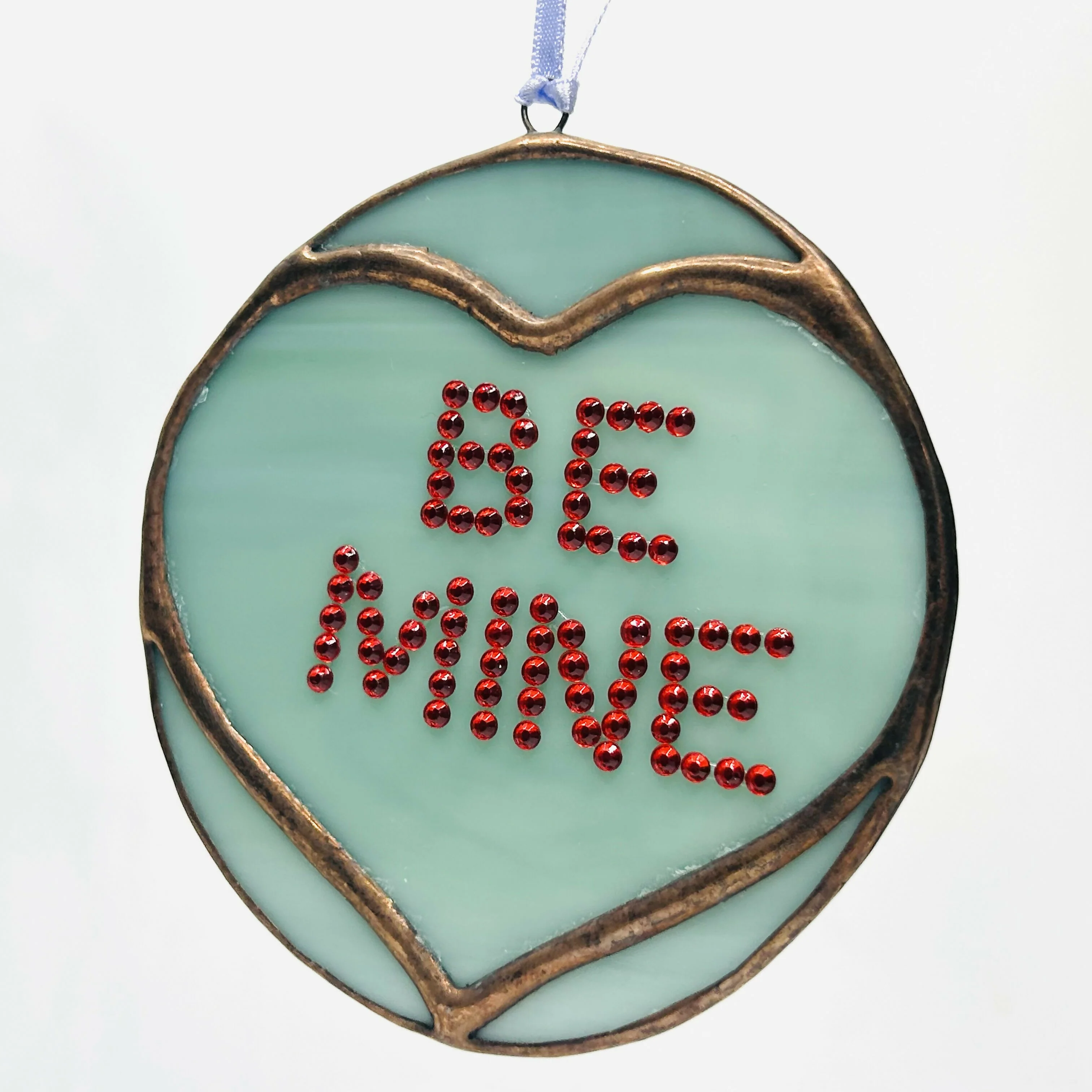 Glass Swizzle Love Heart Hanging Decoration - Image 6