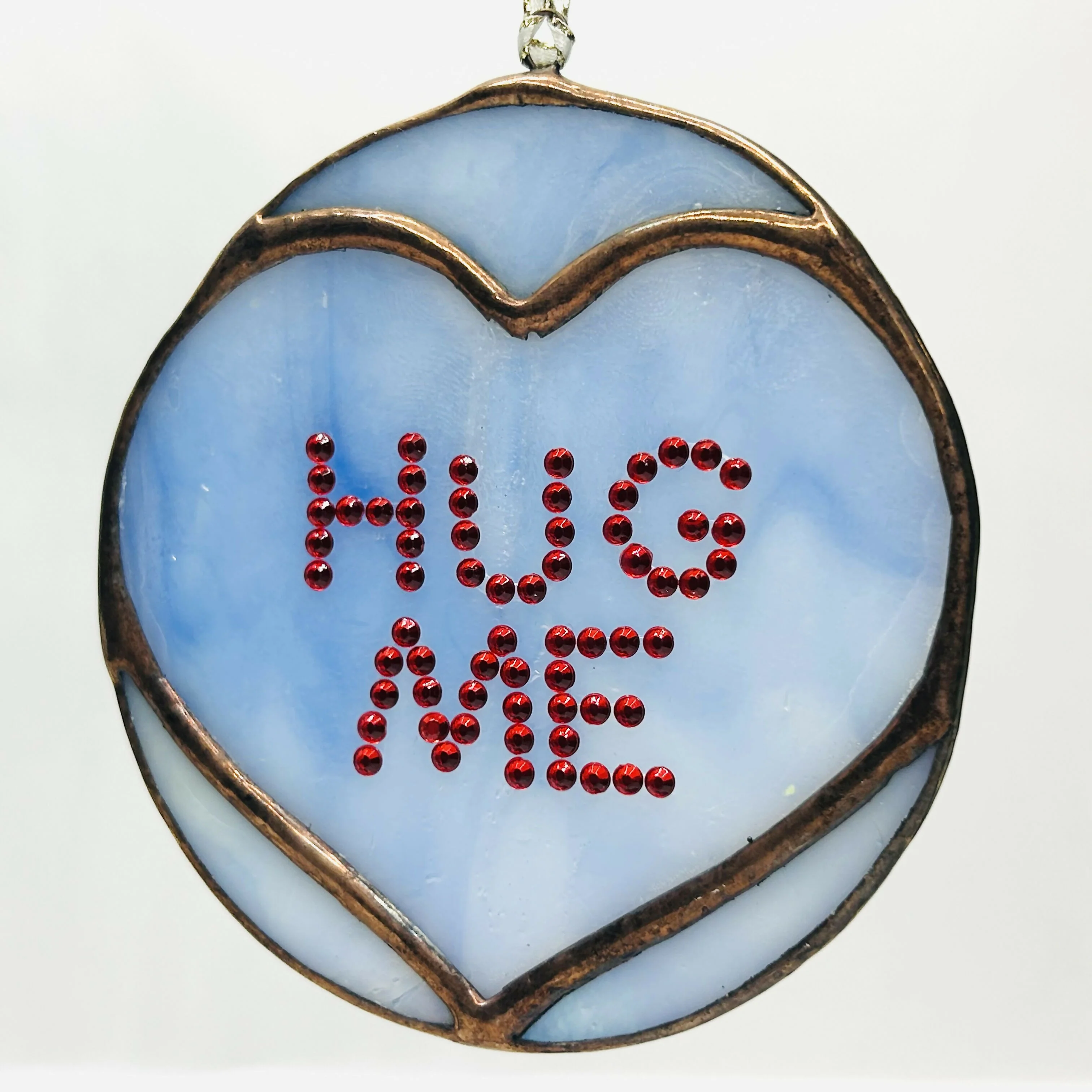 Glass Swizzle Love Heart Hanging Decoration - Image 7