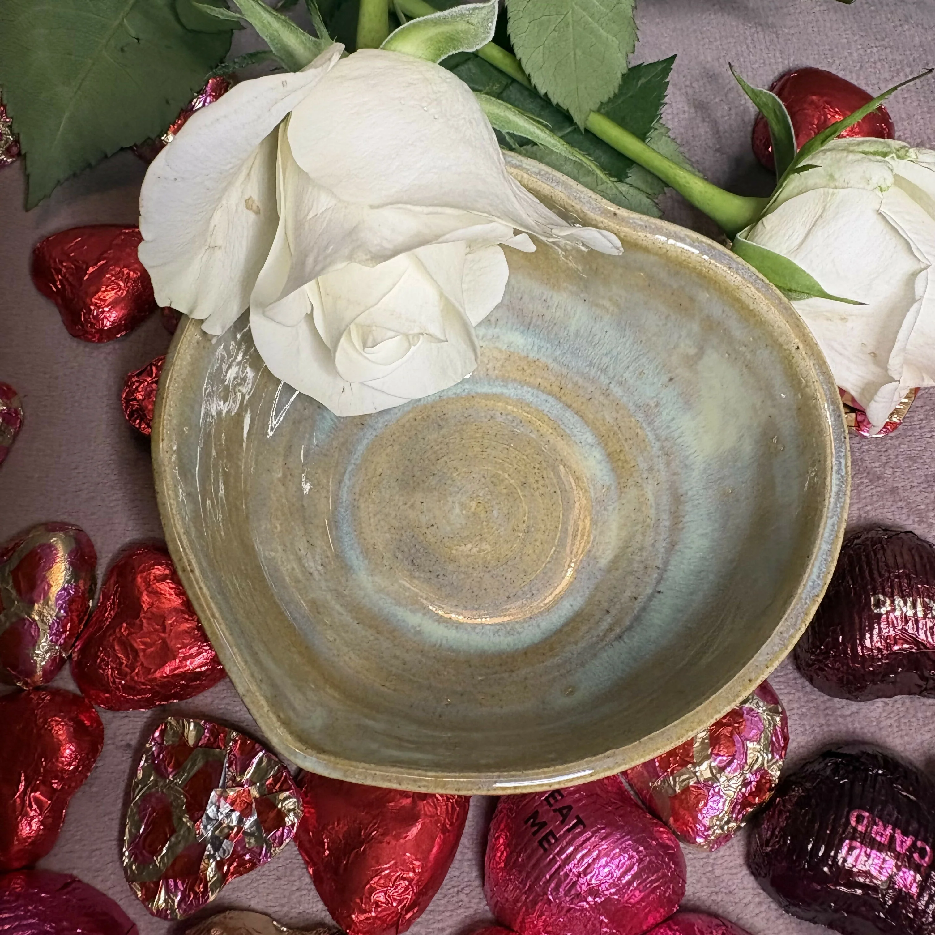Taupe & Turquoise Bowl - Image 5
