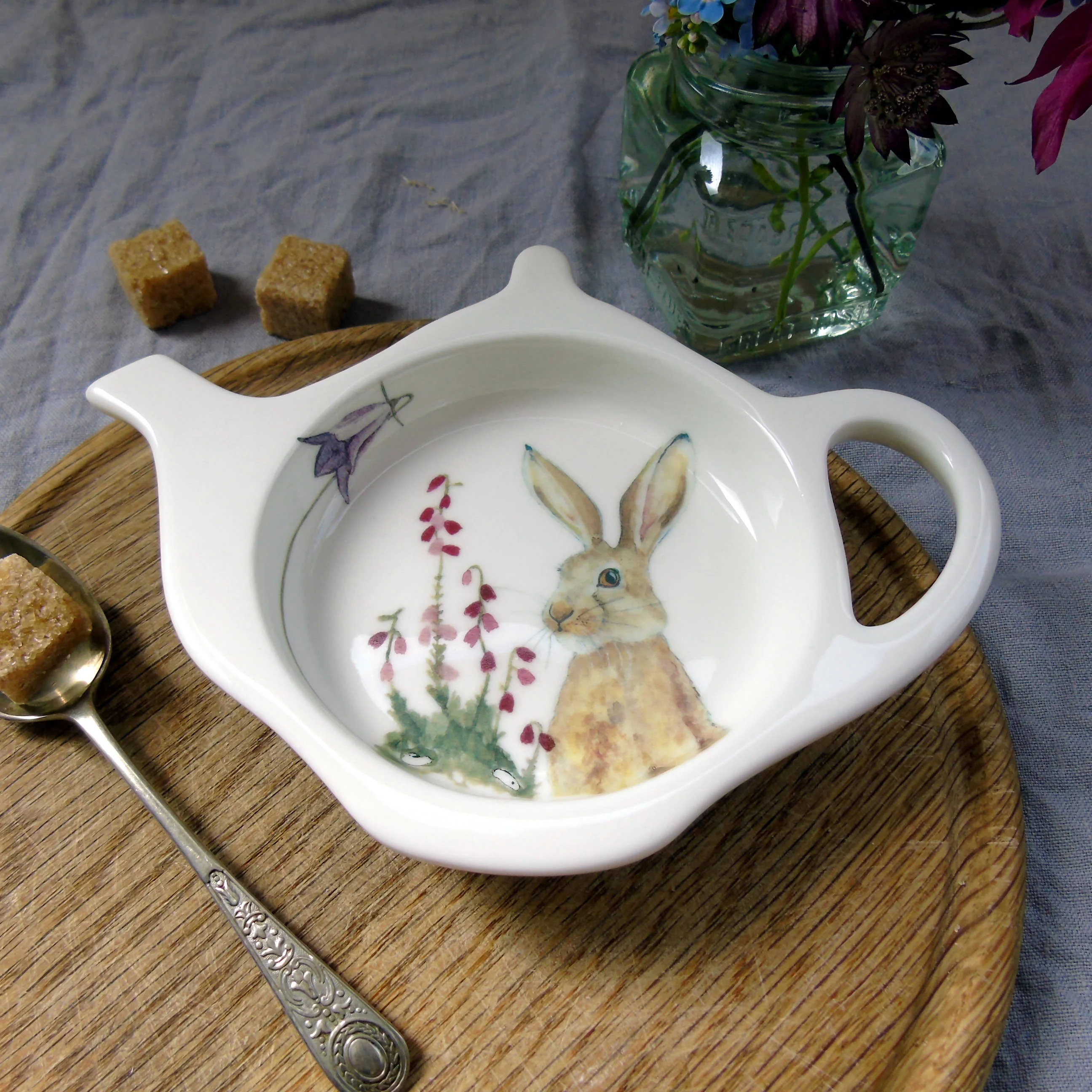 Teabag Tidy Hare and Bell Heather - Image 2