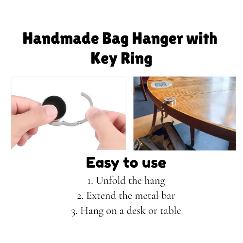 The Best Dog Dad Bag Hanger with Key Ring - Image 4