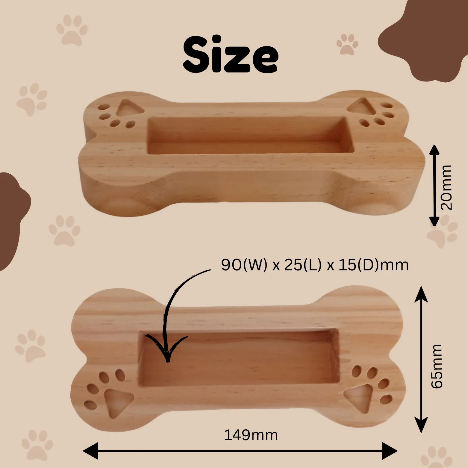 The Best Dog Dad - Dog Bone Shaped Stand / Business Card Holder - Image 2