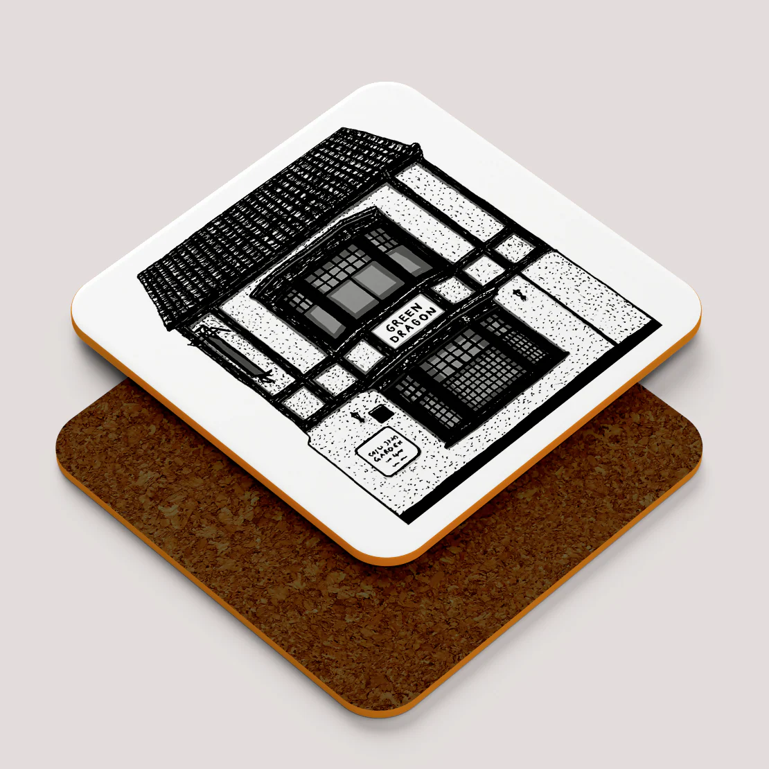 'The Green Dragon' Pub Coaster - Image 3