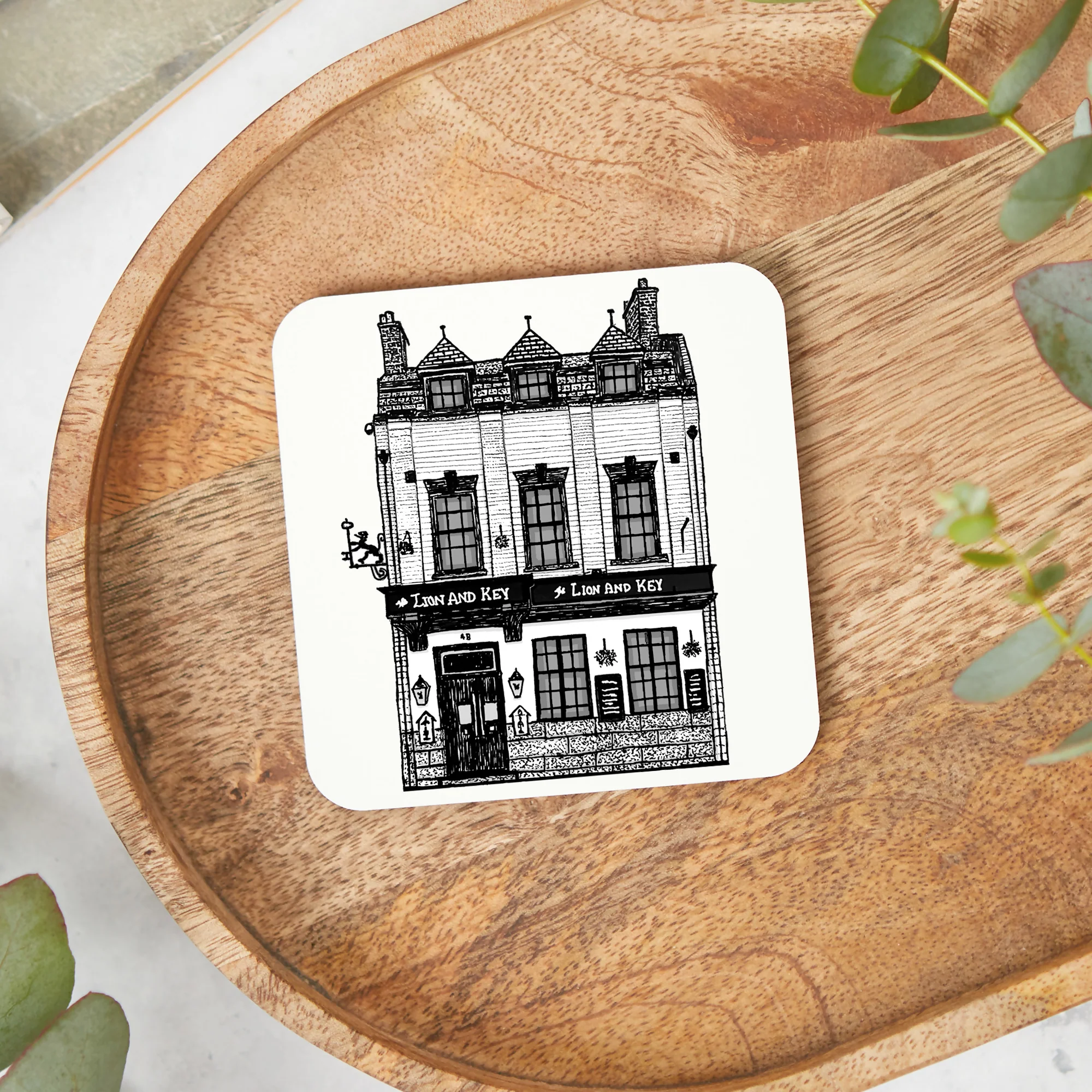 The Lion and Key, Hull Pub Coaster