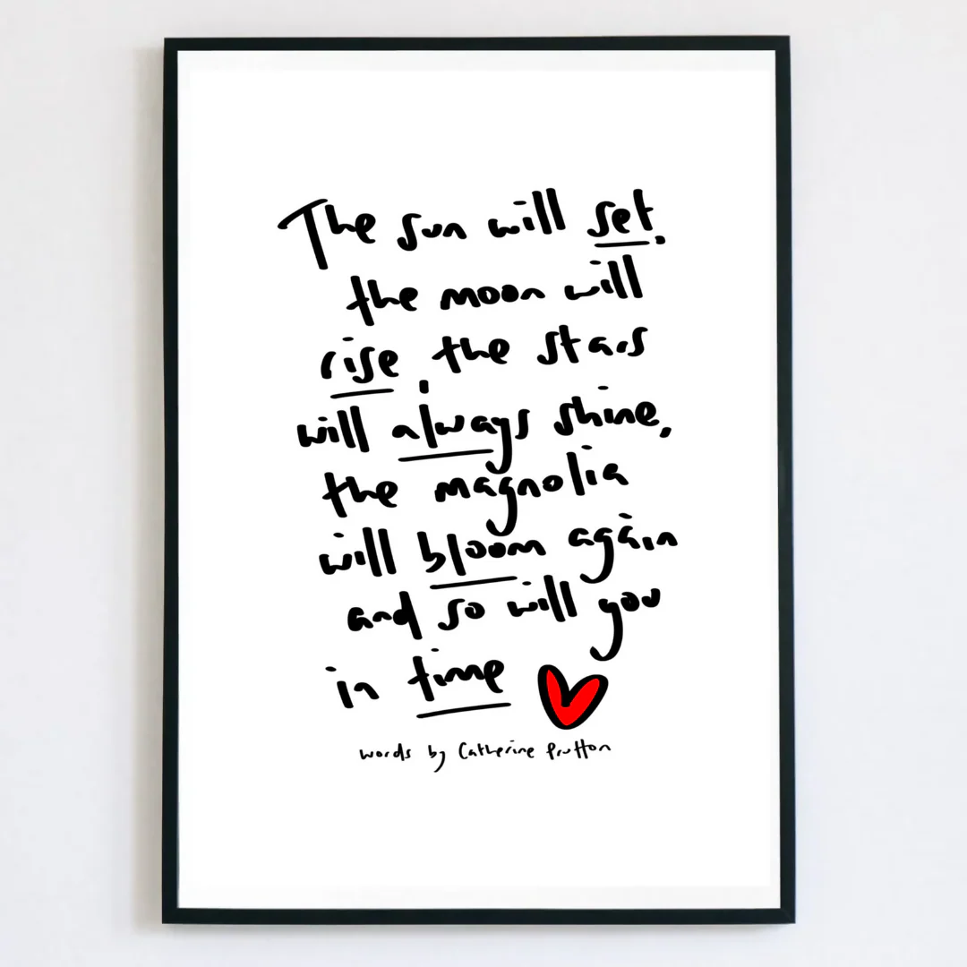 The Magnolia Will Bloom Again Poem Print