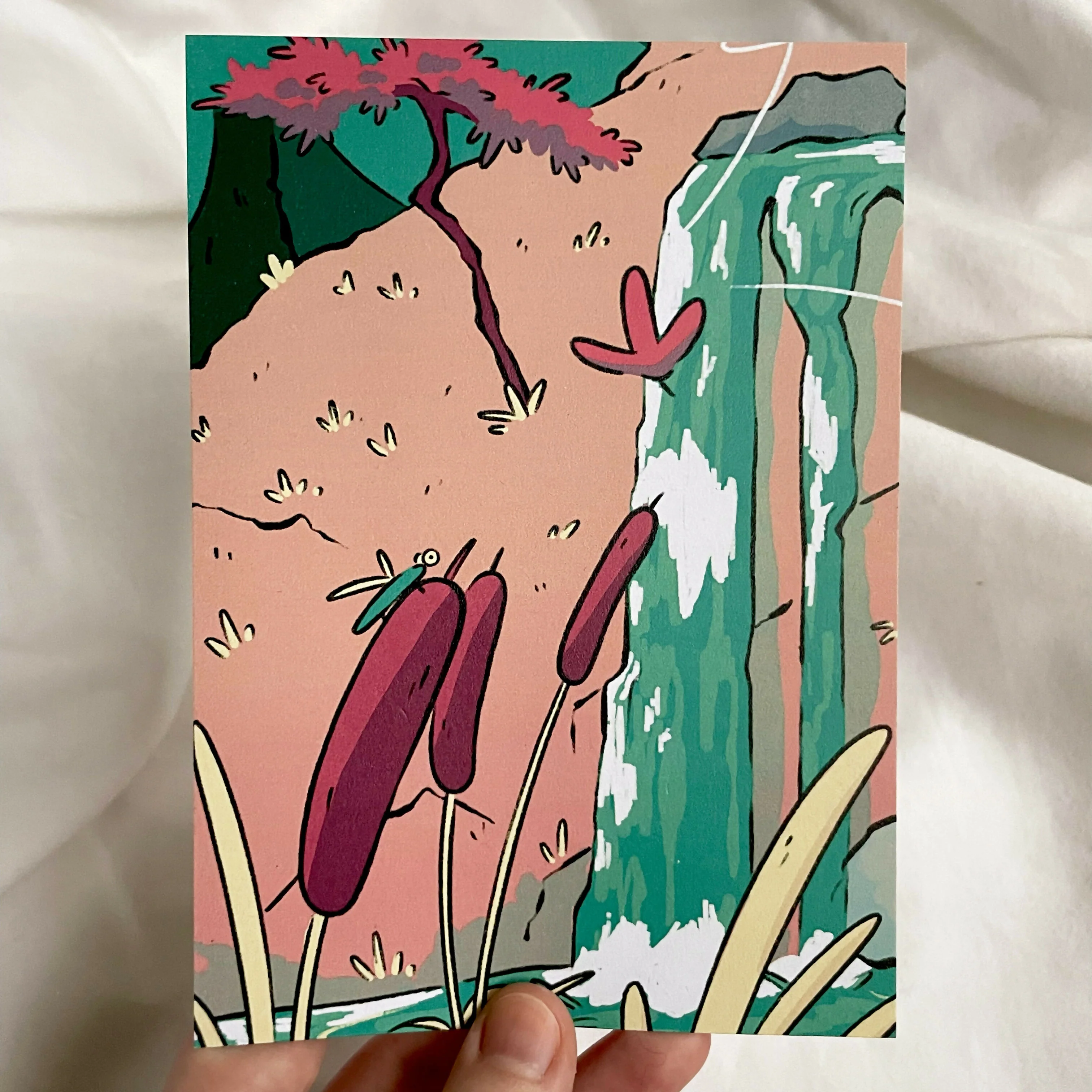 The Small Cascade A6 Print