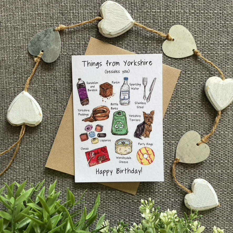 Things From Yorkshire Greetings Card