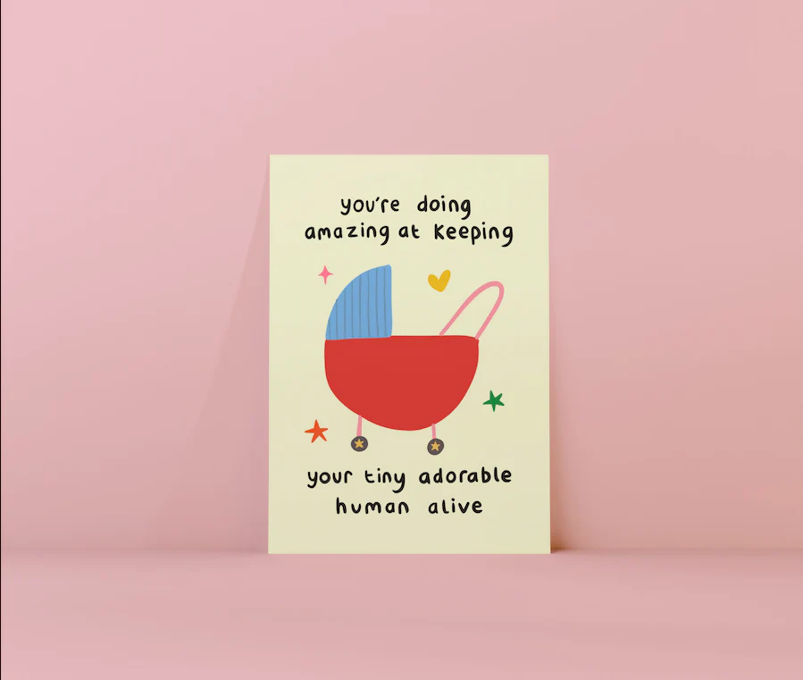 Tiny Human Greetings Card - Image 2