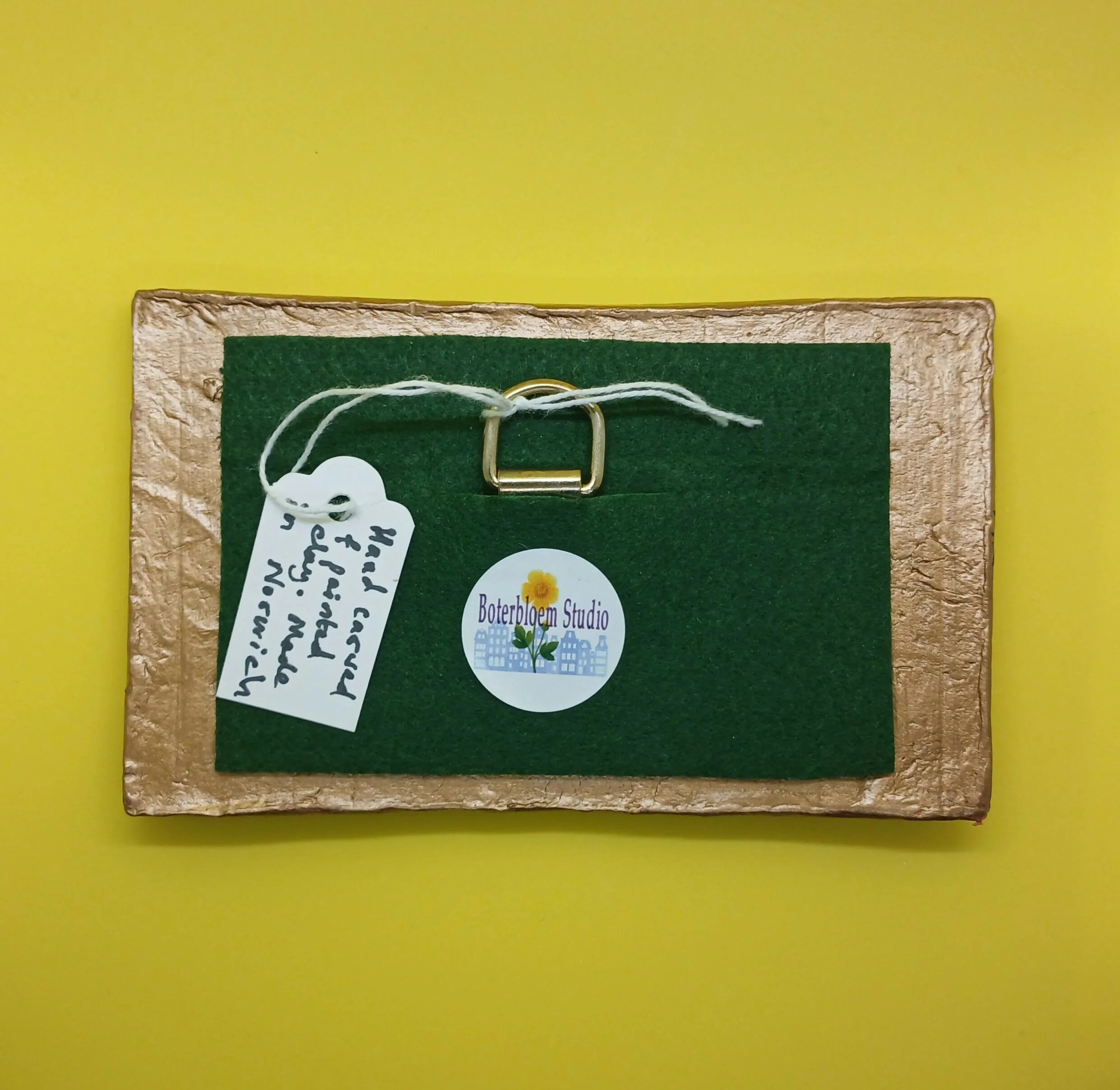 Toadstool and Hedgehog Clay Tile - Image 5