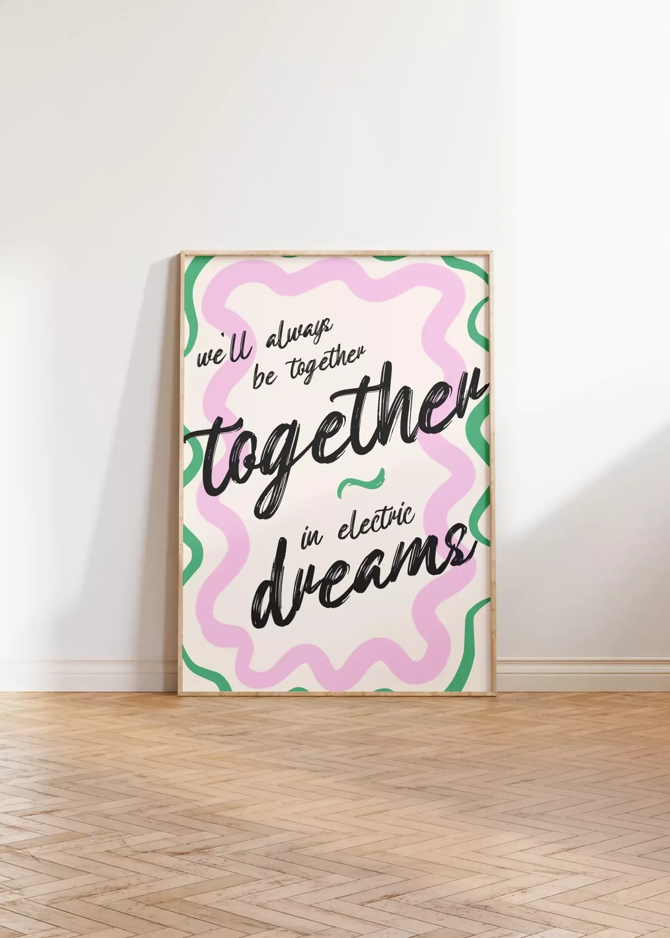 TOGETHER IN ELECTRIC DREAMS WALL ART PRINT