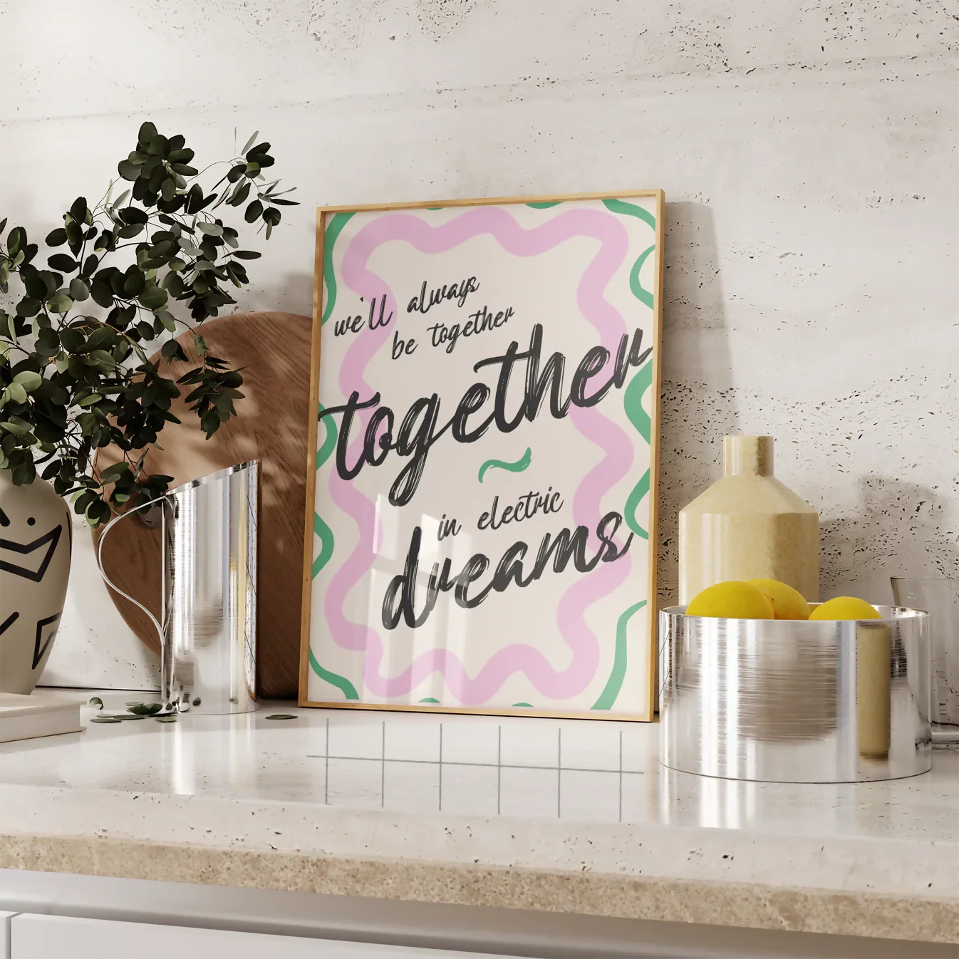TOGETHER IN ELECTRIC DREAMS WALL ART PRINT - Image 3