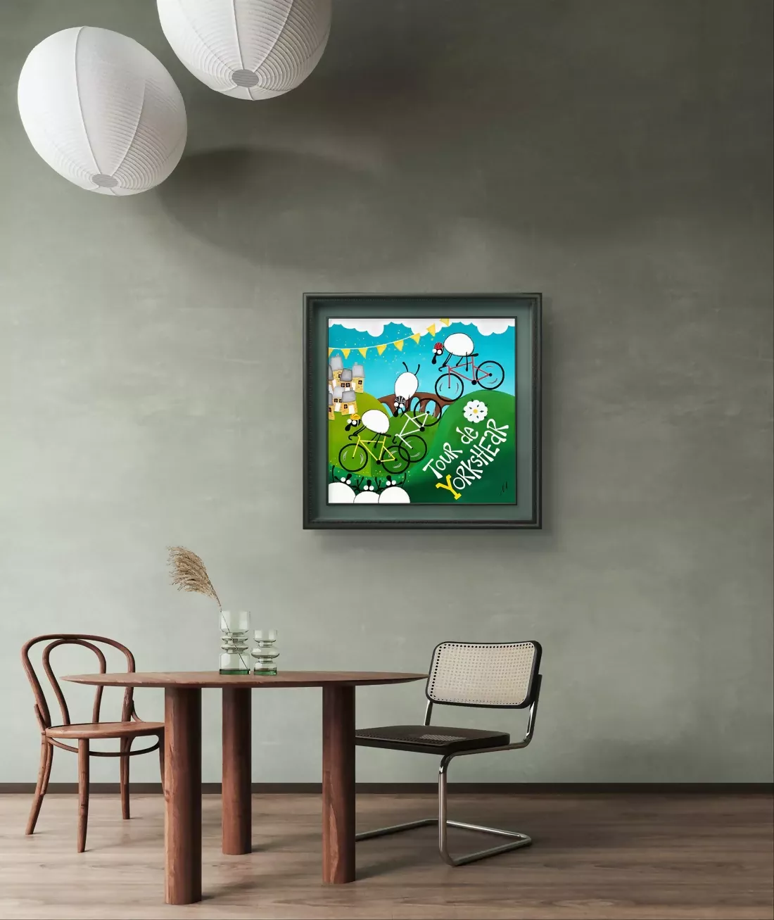 Tour de Yorkshear Framed Original Painting - Image 4