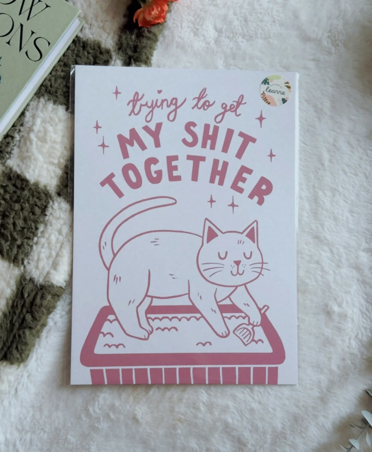 Trying to Get My Shit Together Cat Print - Image 4