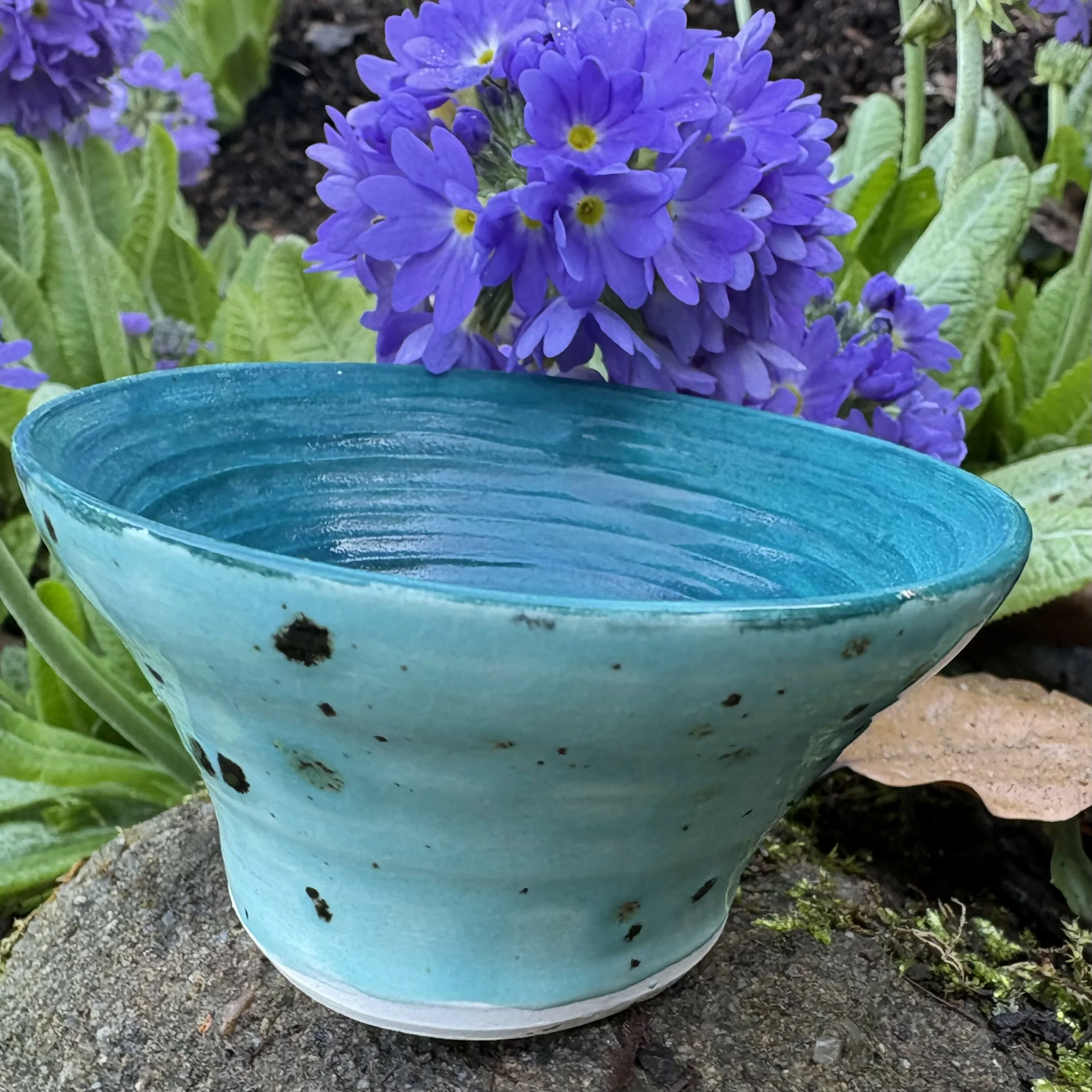 Turquoise Speckled Bowl - Image 5