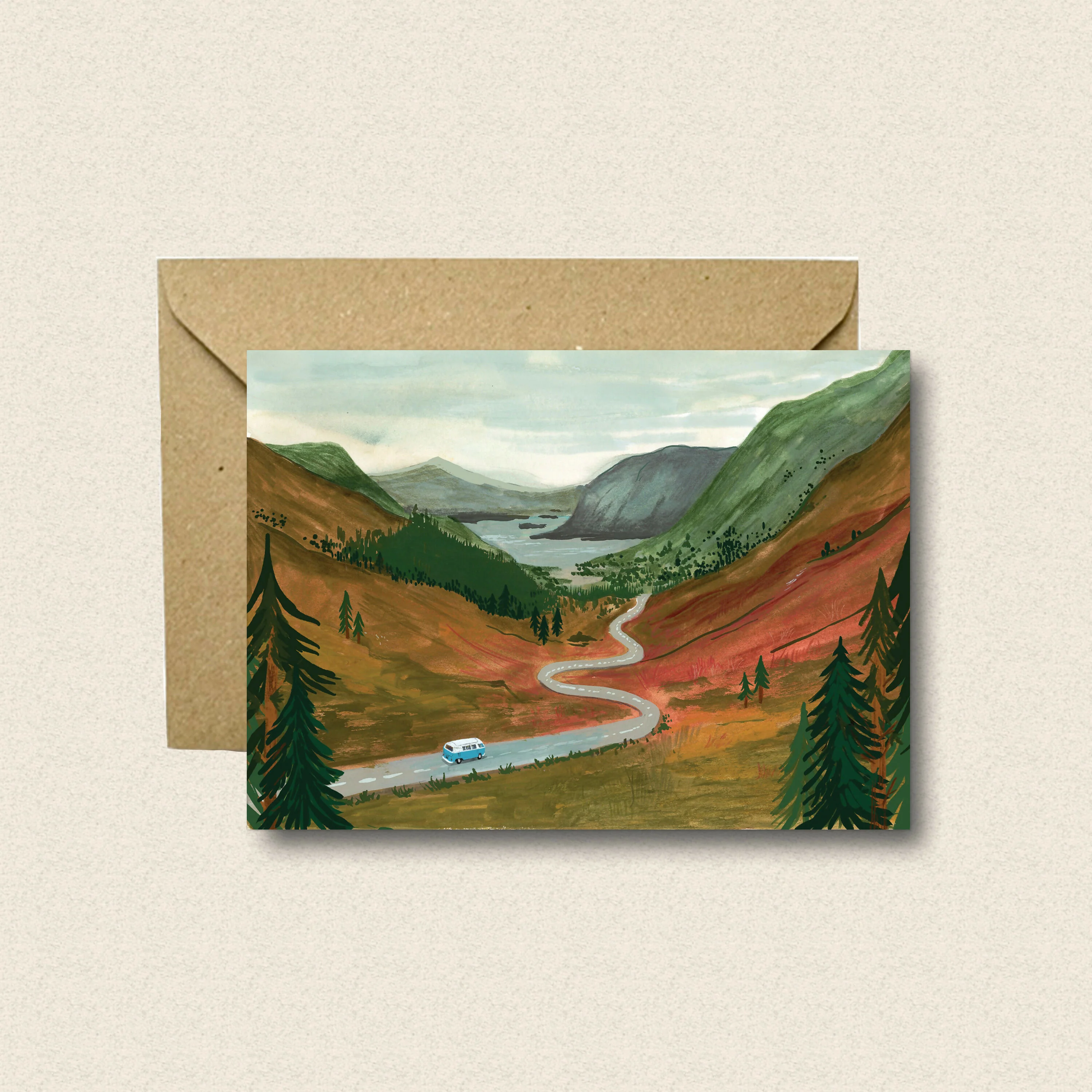 Up the Highlands Greetings Card